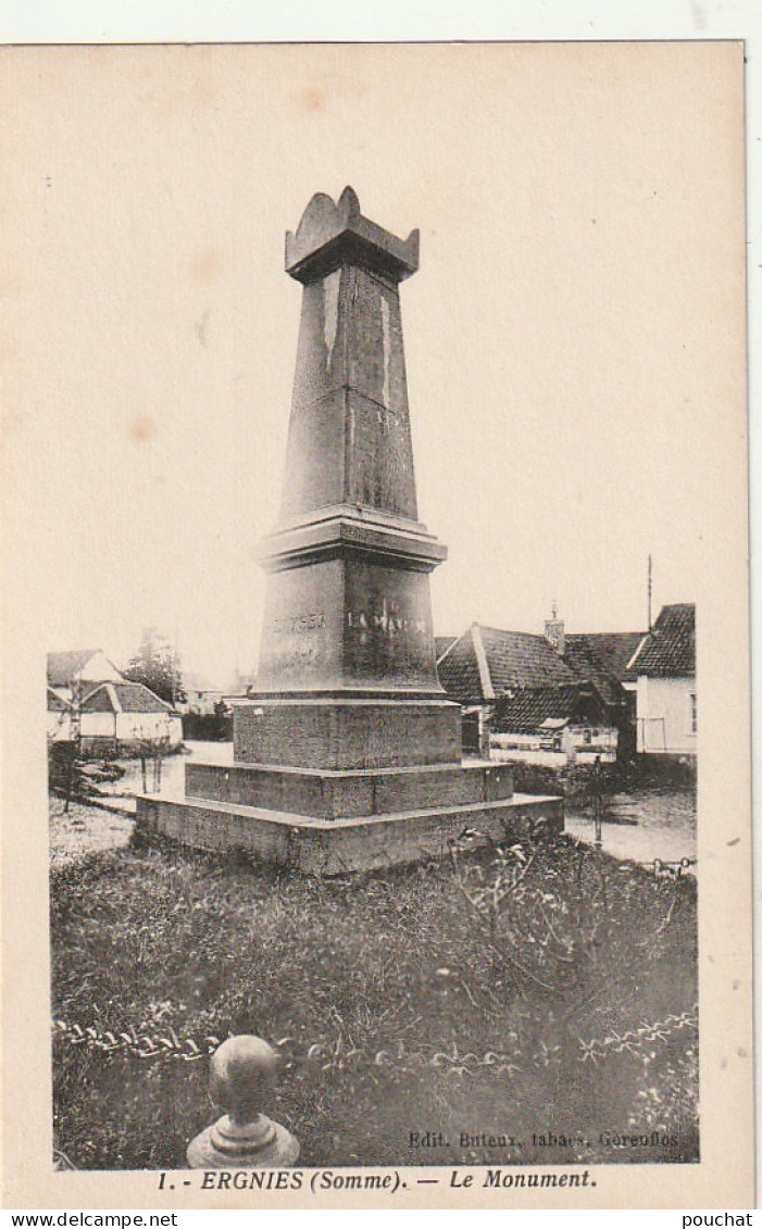 AA+ 107-(80) ERGNIES - LE MONUMENT - Other & Unclassified
