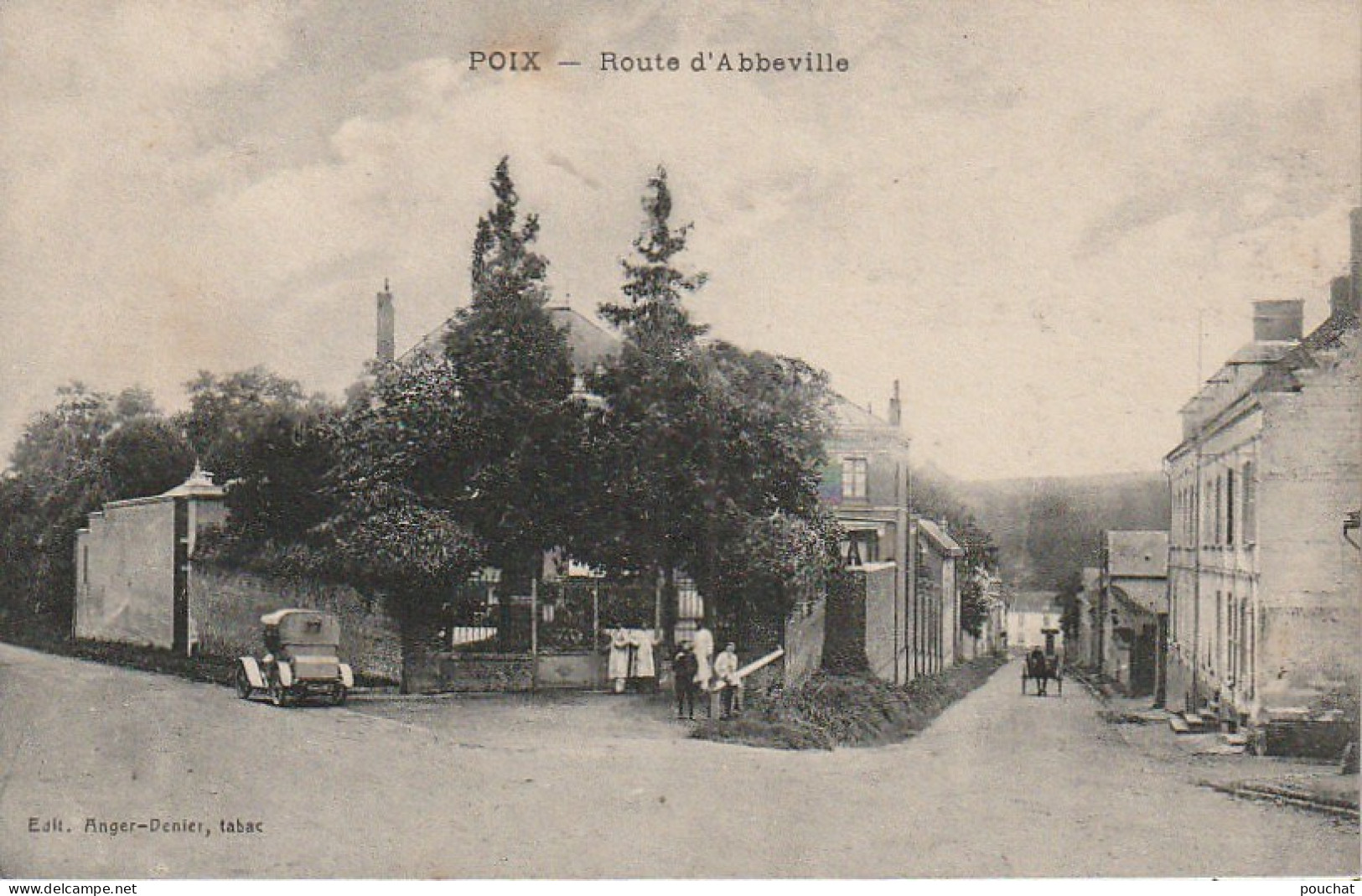 AA+ 107-(80) POIX - ROUTE D'ABBEVILLE - ANIMATION - AUTOMOBILE - Poix-de-Picardie