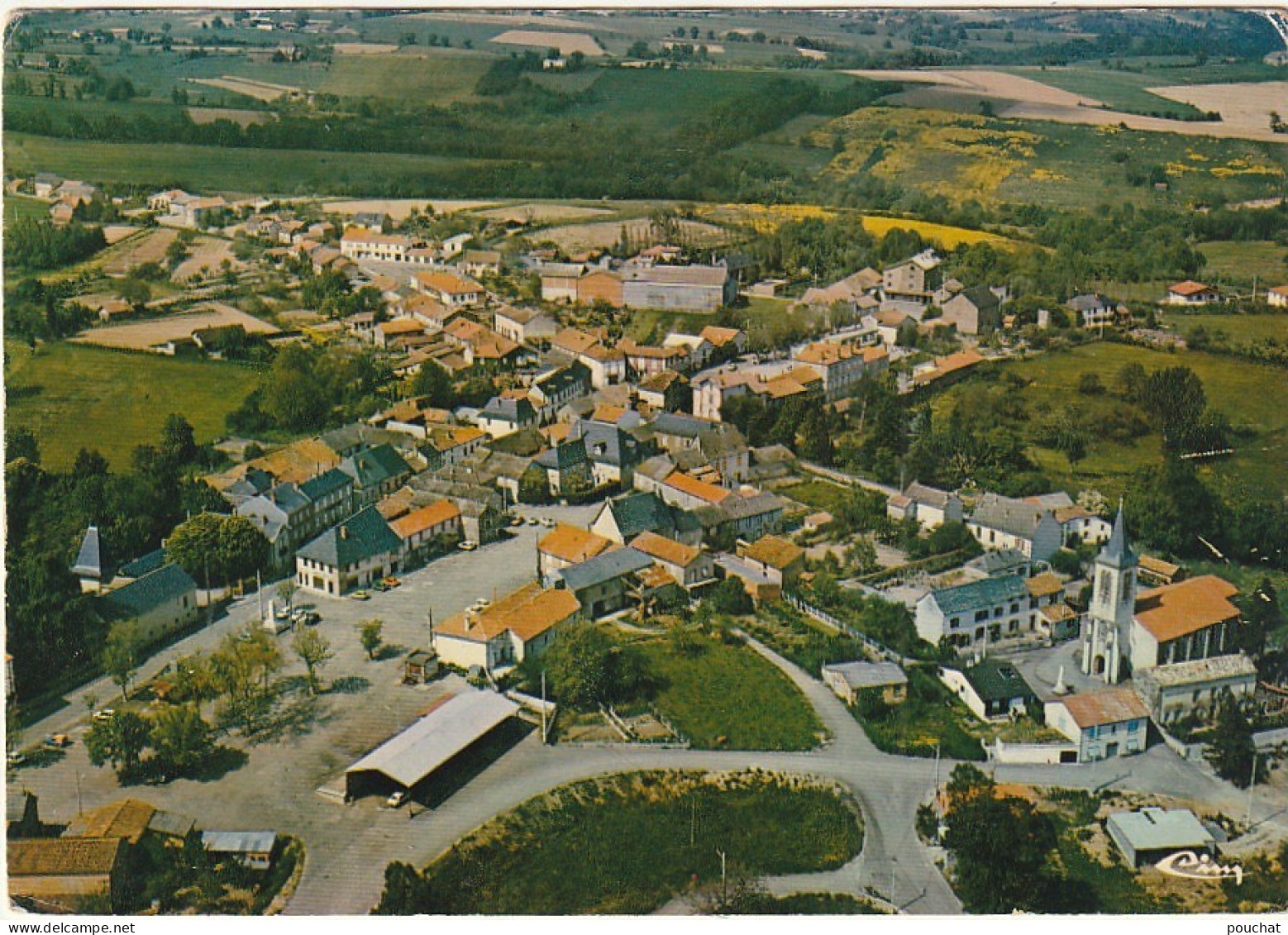 AA+ 108-(81) MIRANDOL BOURGNOUNAC - VUE GENERALE AERIENNE ET VALLEE DU VIAUR - Sonstige & Ohne Zuordnung