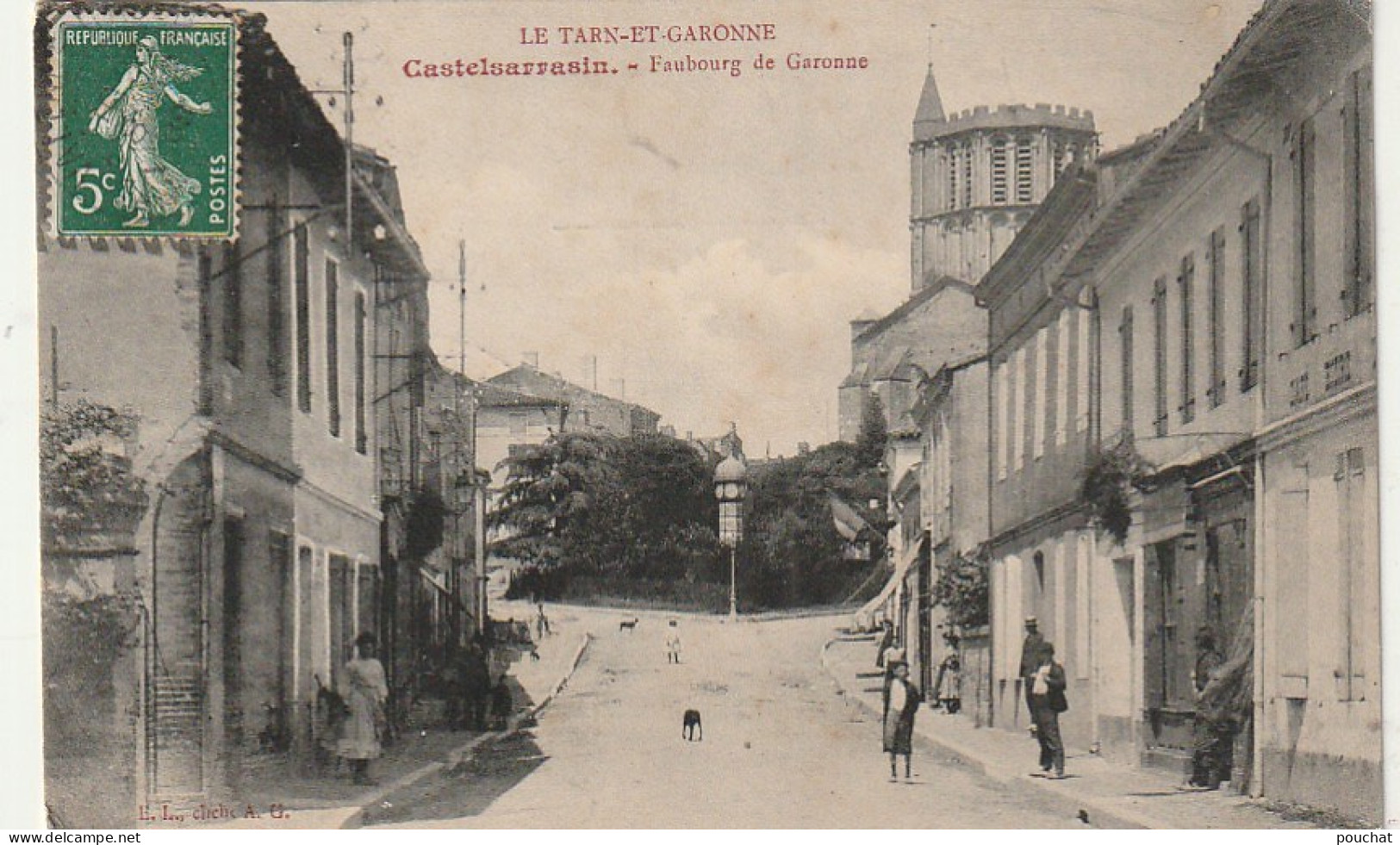 AA+ 109-(82) CASTELSARRASIN - FAUBOURG DE GARONNE - ANIMATION - Castelsarrasin