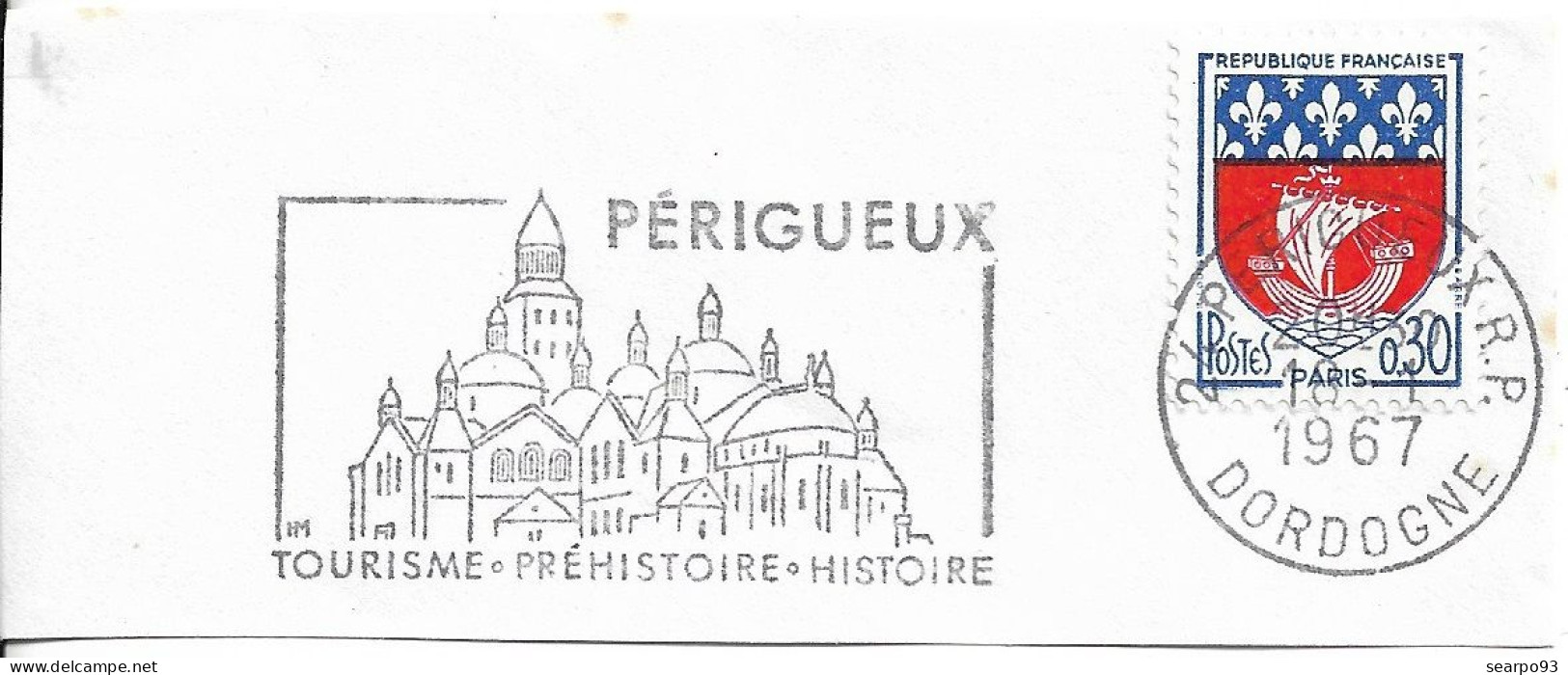 FRANCE. POSTMARK. PERIGUEUX CATHEDRAL. 1967 - 1961-....