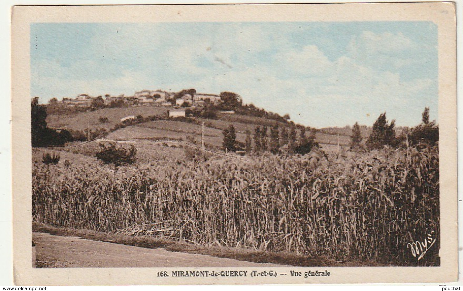 AA+ 110-(82) MIRAMONT DE QUERCY - VUE GENERALE - CARTE COLORISEE - Autres & Non Classés