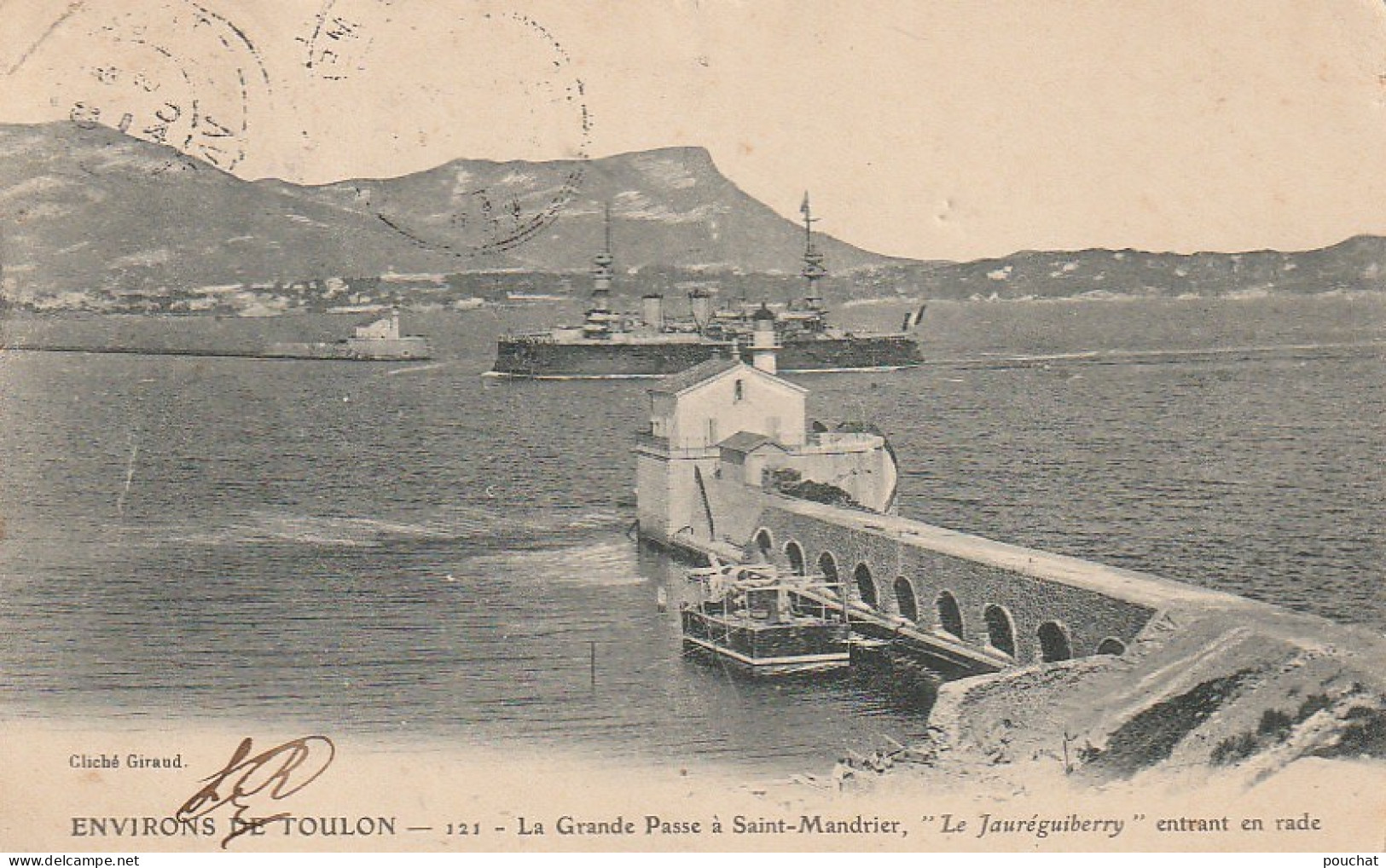 AA+ 111-(83) ENVIRONS DE TOULON - LA GRANDE PASSE A SAINT MANDRIER - " LE JAUREGUIBERRY " ENTRANT EN RADE - Saint-Mandrier-sur-Mer