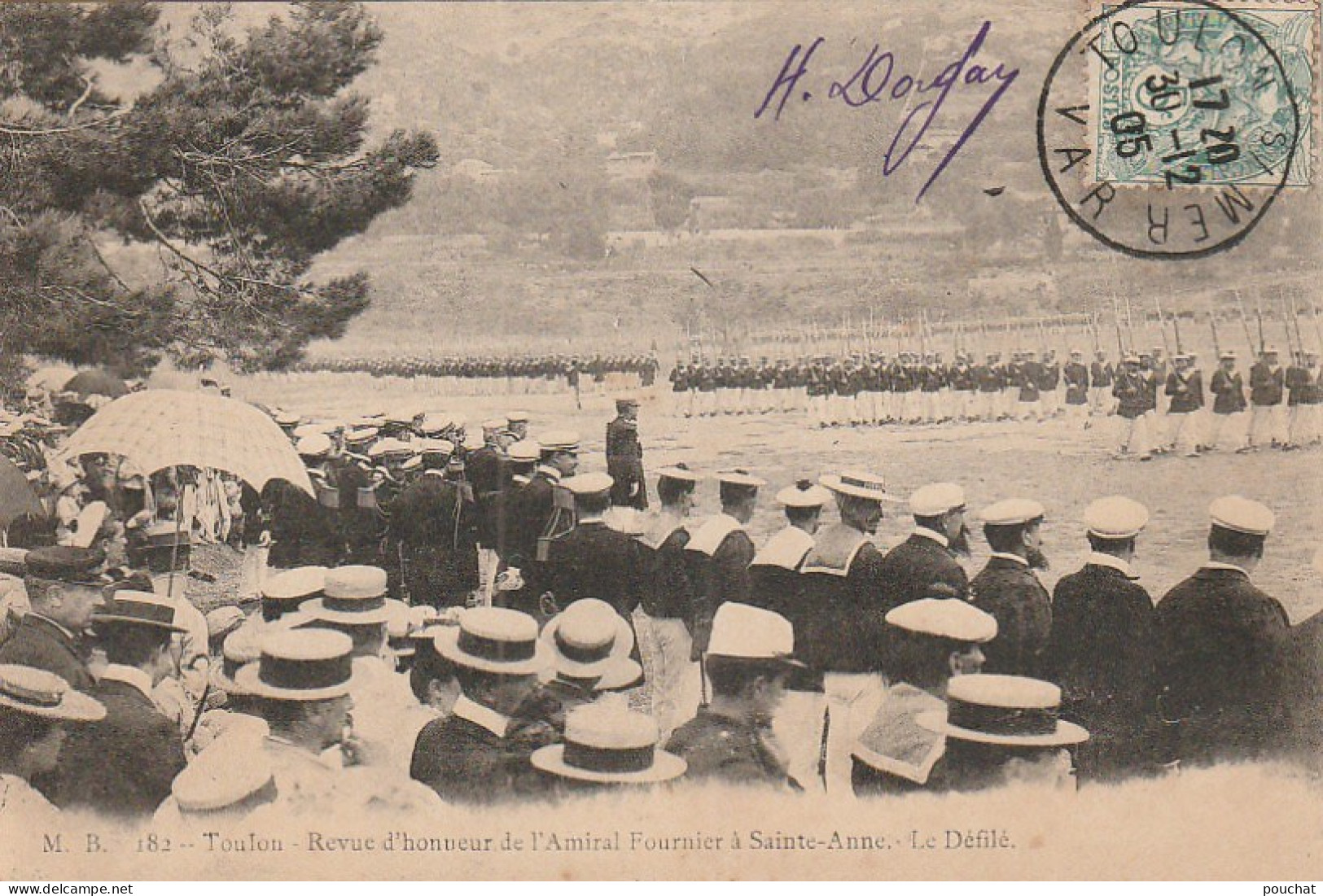 AA+ 111-(83) TOULON - REVUE D'HONNEUR DE L'AMIRAL FOURNIER - LE DEFILE - Toulon