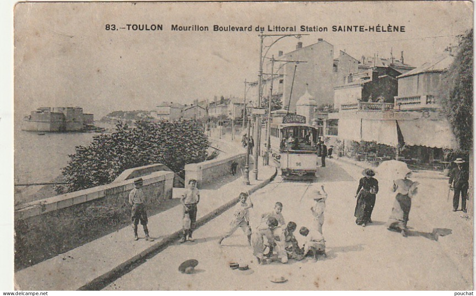 AA+ 111-(83) TOULON MOURILLON - BOULEVARD DU LITTORAL - STATION SAINTE HELENE - ANIMATION - JEUX D'ENFANTS - TRAMWAY - Toulon