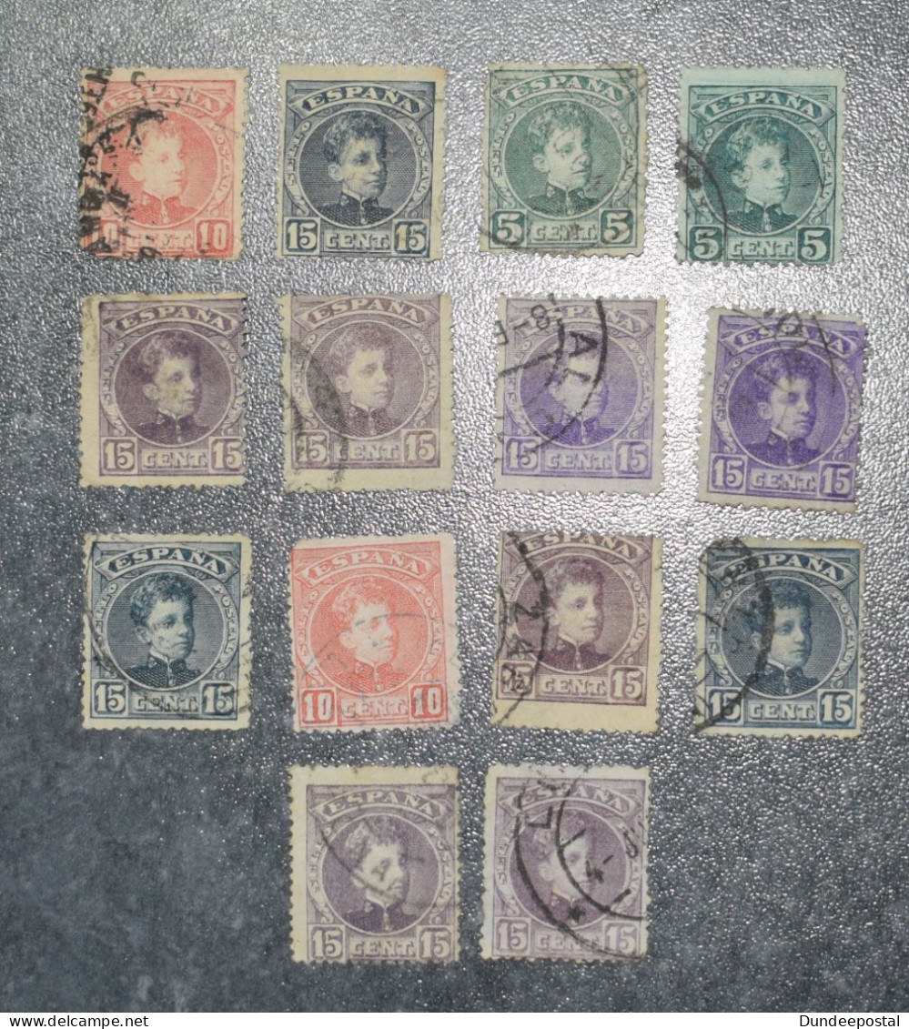 SPAIN  STAMPS  Alfonso XIII  Control Numbers  ~~L@@K~~ - Otros & Sin Clasificación