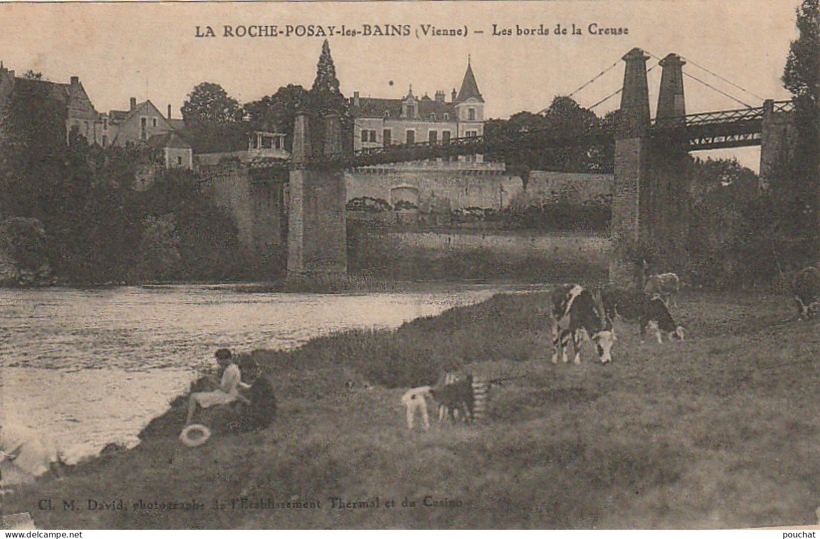 AA+ 114-(86) LA ROCHE POSAY LES BAINS - LES BORDS DE LA CREUSE - ANIMATION - La Roche Posay