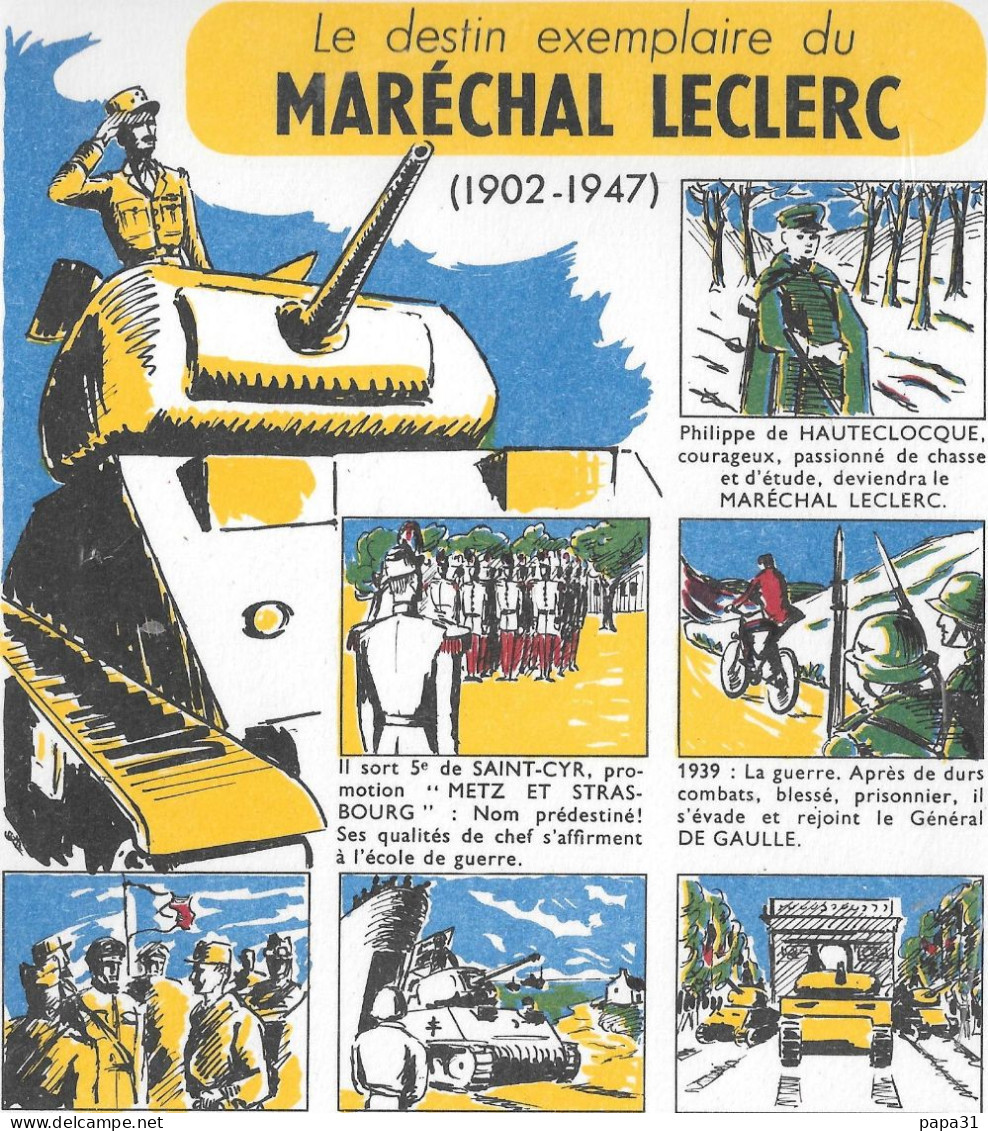 Buvard - Le Destin Exemplaire De MARECHAL LECLERC - Other & Unclassified