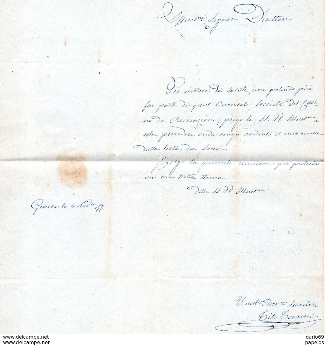 1897  LETTERA  GENOVA - Manuskripte