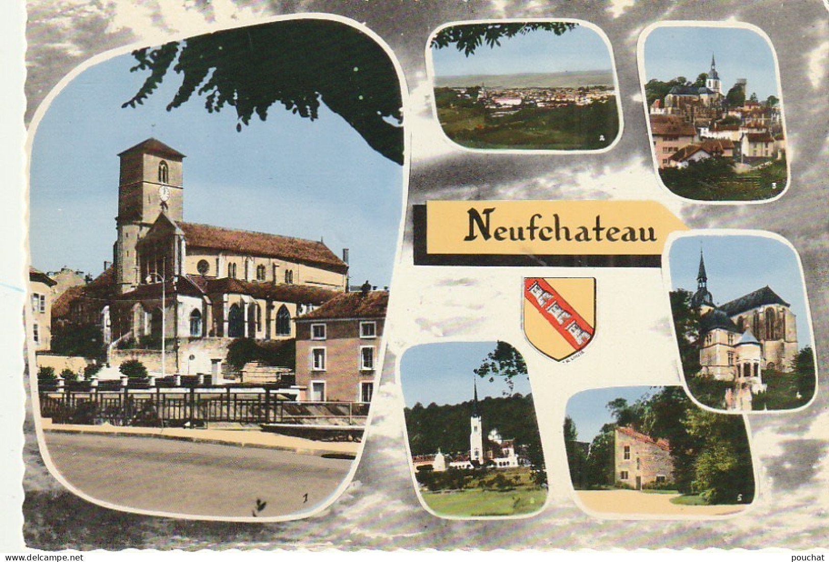 AA+ 116-(88) NEUFCHATEAU  - CARTE MULTIVUES : EGLISES SAINT CHRISTOPHE , SAINT NICOLAS  , DOMREMY - Neufchateau