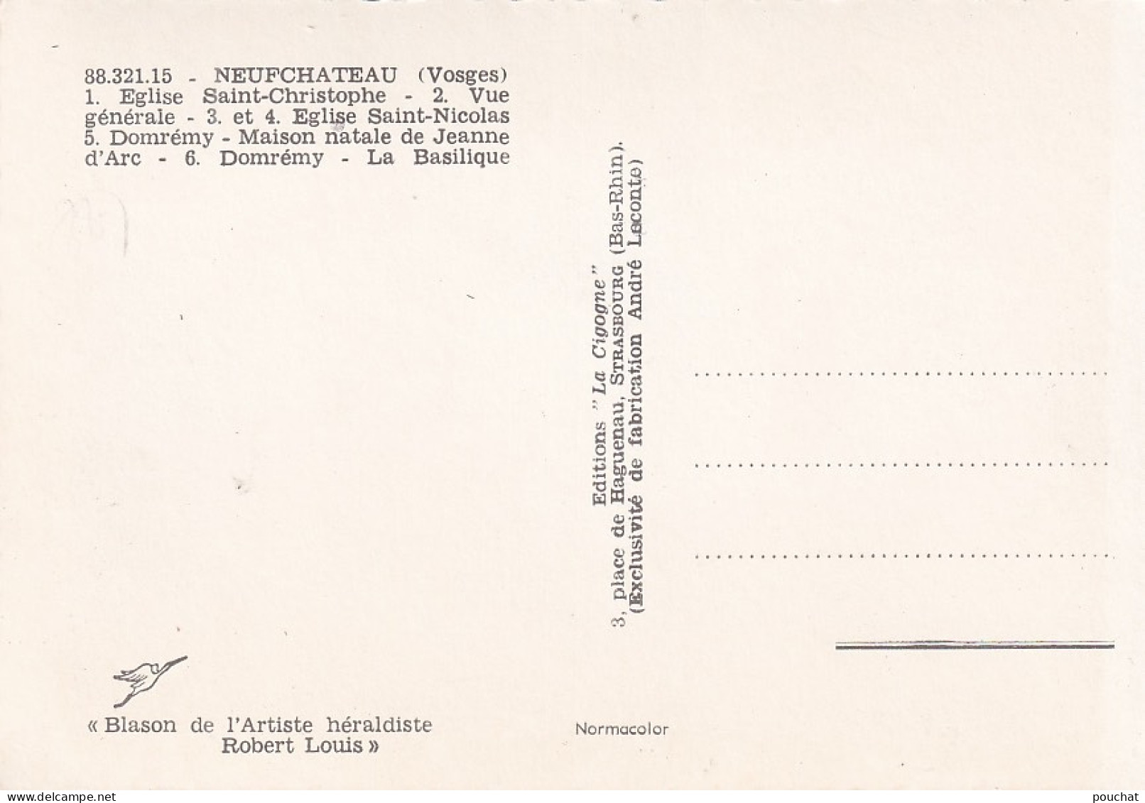 AA+ 116-(88) NEUFCHATEAU  - CARTE MULTIVUES : EGLISES SAINT CHRISTOPHE , SAINT NICOLAS  , DOMREMY - Neufchateau