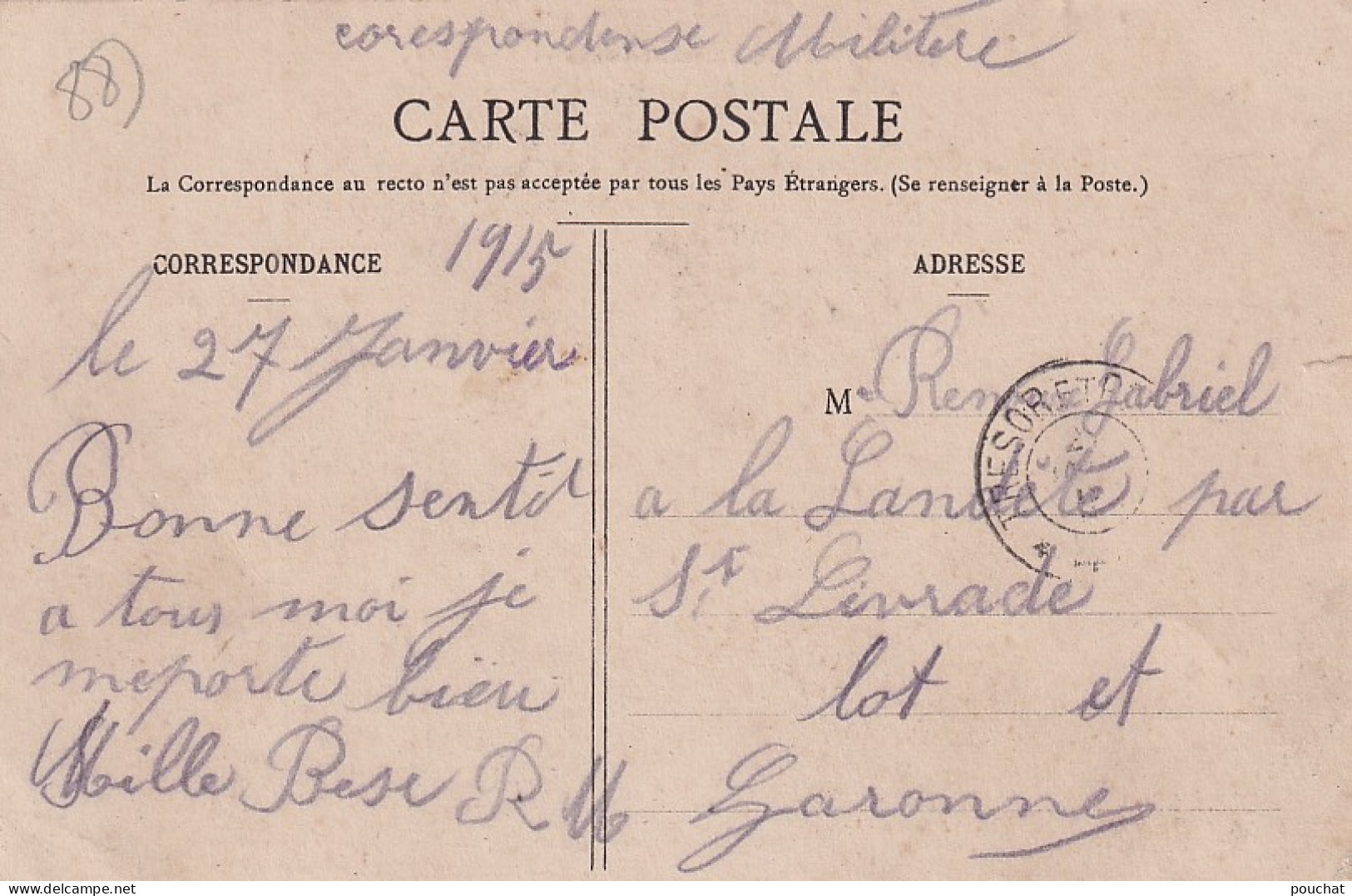 AA+ 116-(88) LUSSE , ARRONDISSEMENT DE SAINT DIE - VUE D'ENSEMBLE DES PLANTATIONS SCOLAIRES ET FORESTIERES - Otros & Sin Clasificación