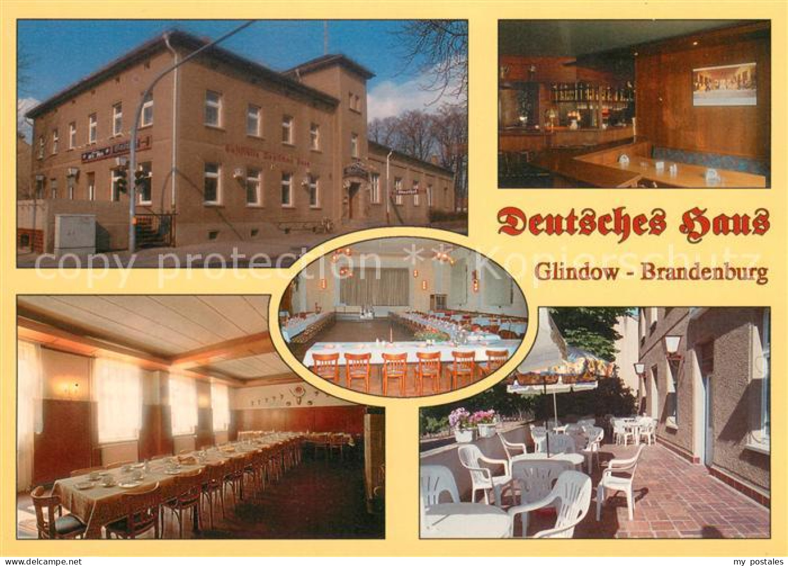 73648363 Glindow Gasthof Deutsches Haus Gastraeume Bar Terrasse Glindow - Other & Unclassified