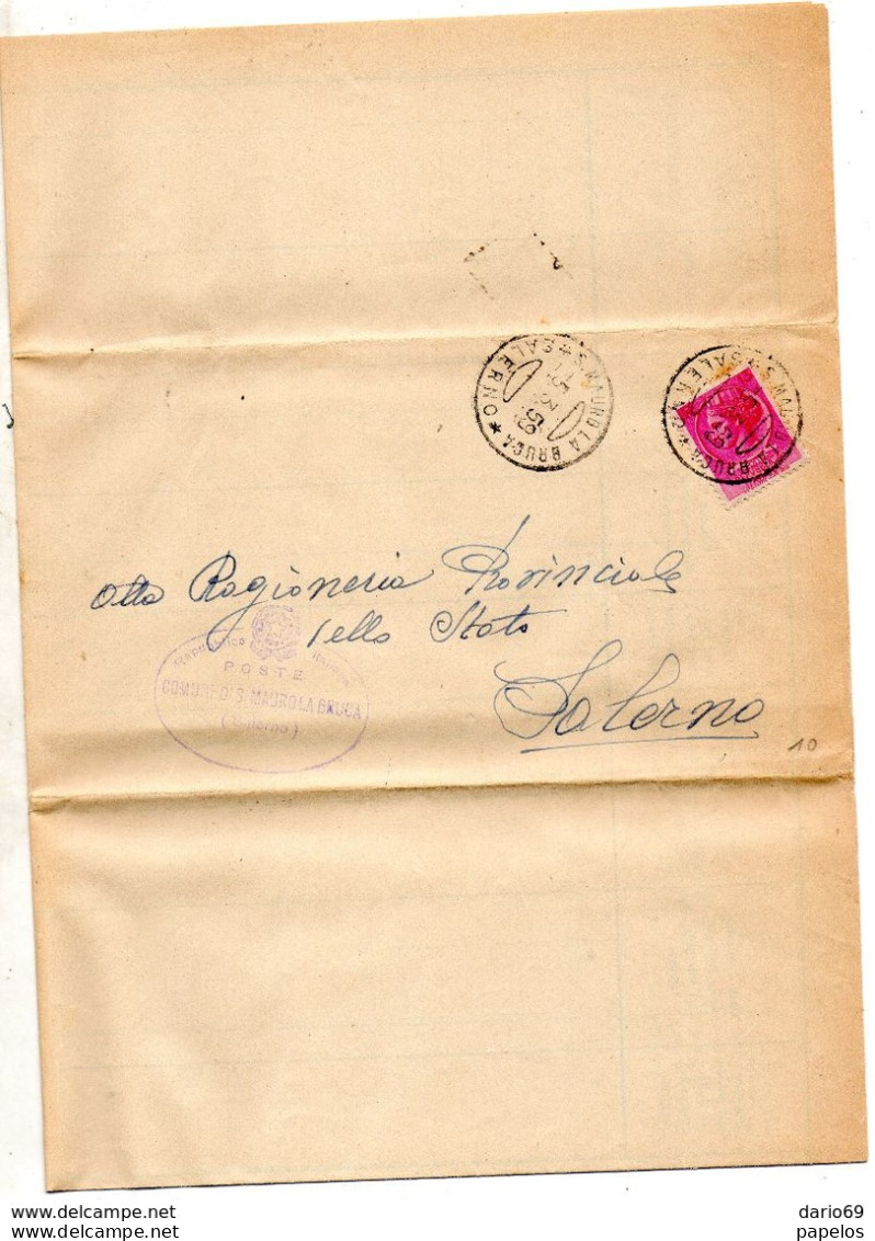 1959 LETTERA CON ANNULLO SAN MAURO LA BRUCA SALERNO - 1946-60: Poststempel