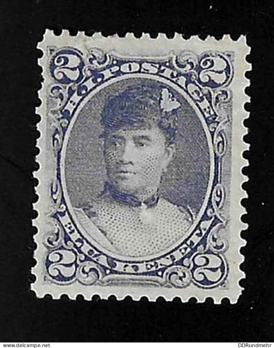 1891 Liliuokalani Michel US-HA 36 Stamp Number US-HA 52 Yvert Et Tellier US-HA 41 (x) MNG O.G. - Hawaï