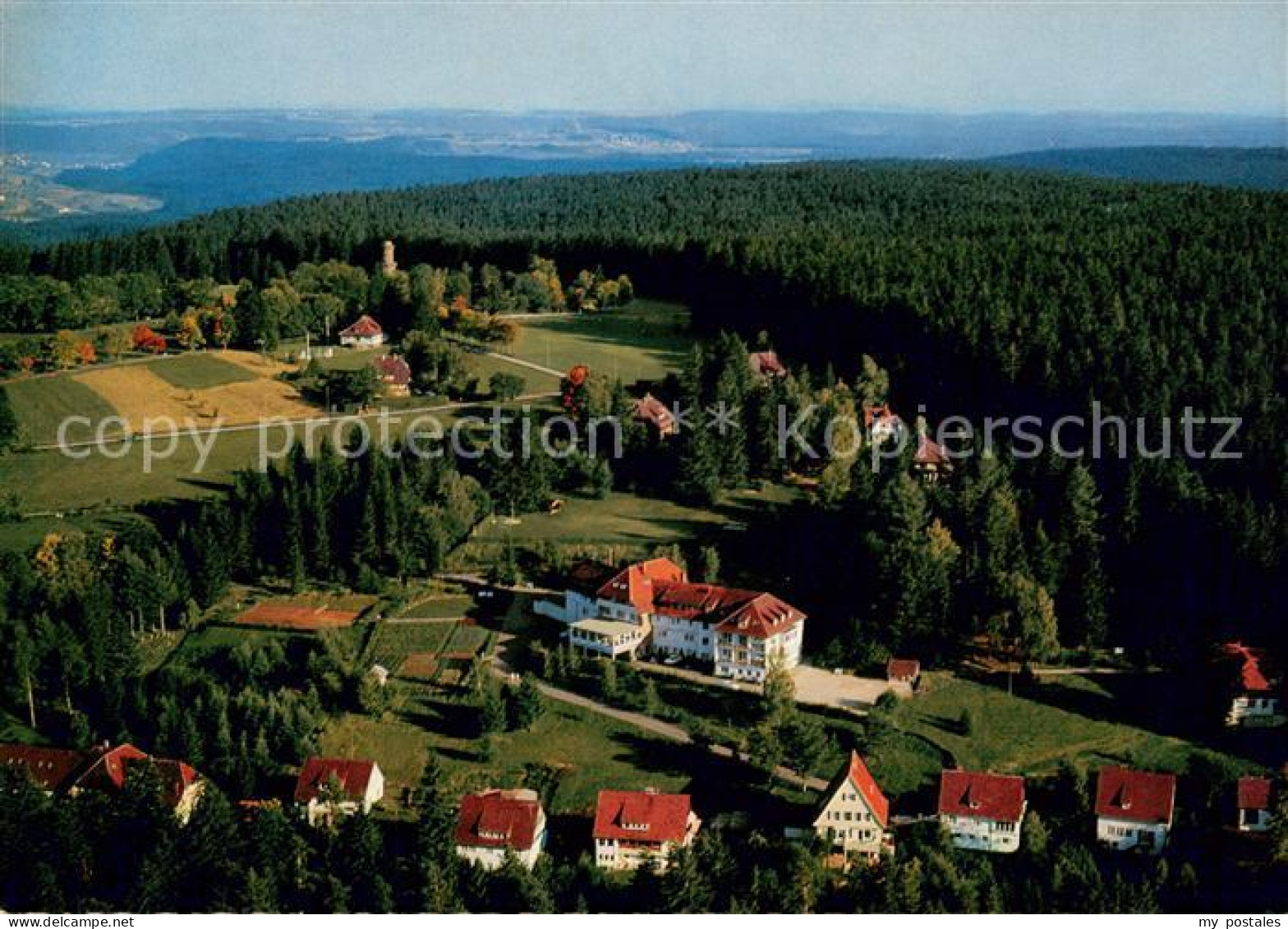 73648308 Freudenstadt Fliegeraufnahme Mit Sanatorium Hohenfreudenstadt Freudenst - Freudenstadt