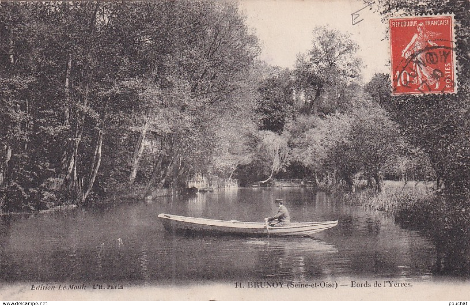 AA+ 119-(91) BRUNOY - BORDS DE L'YERRES - ANIMATION - CANOTEUR - Brunoy