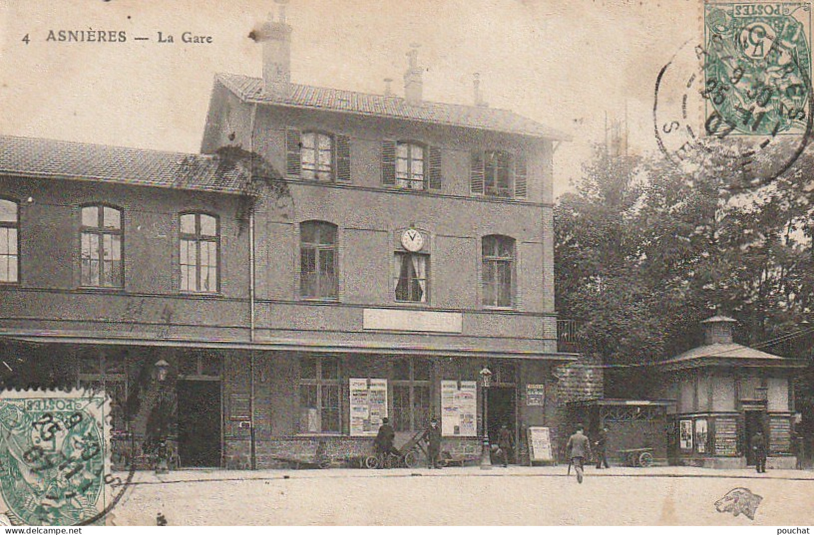 AA+ 120-(92) ASNIERES - LA GARE - ANIMATION - Asnieres Sur Seine