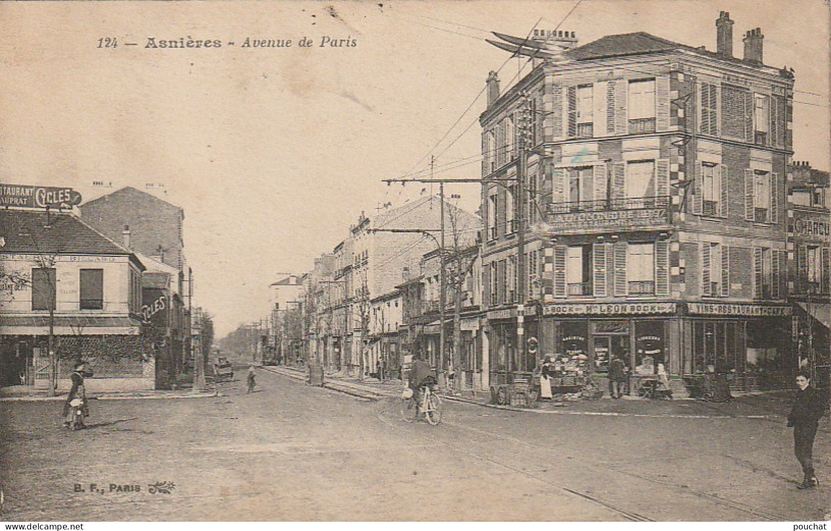 AA+ 120-(92) ASNIERES - AVENUE DE PARIS - ANIMATION - COMMERCES - Asnieres Sur Seine