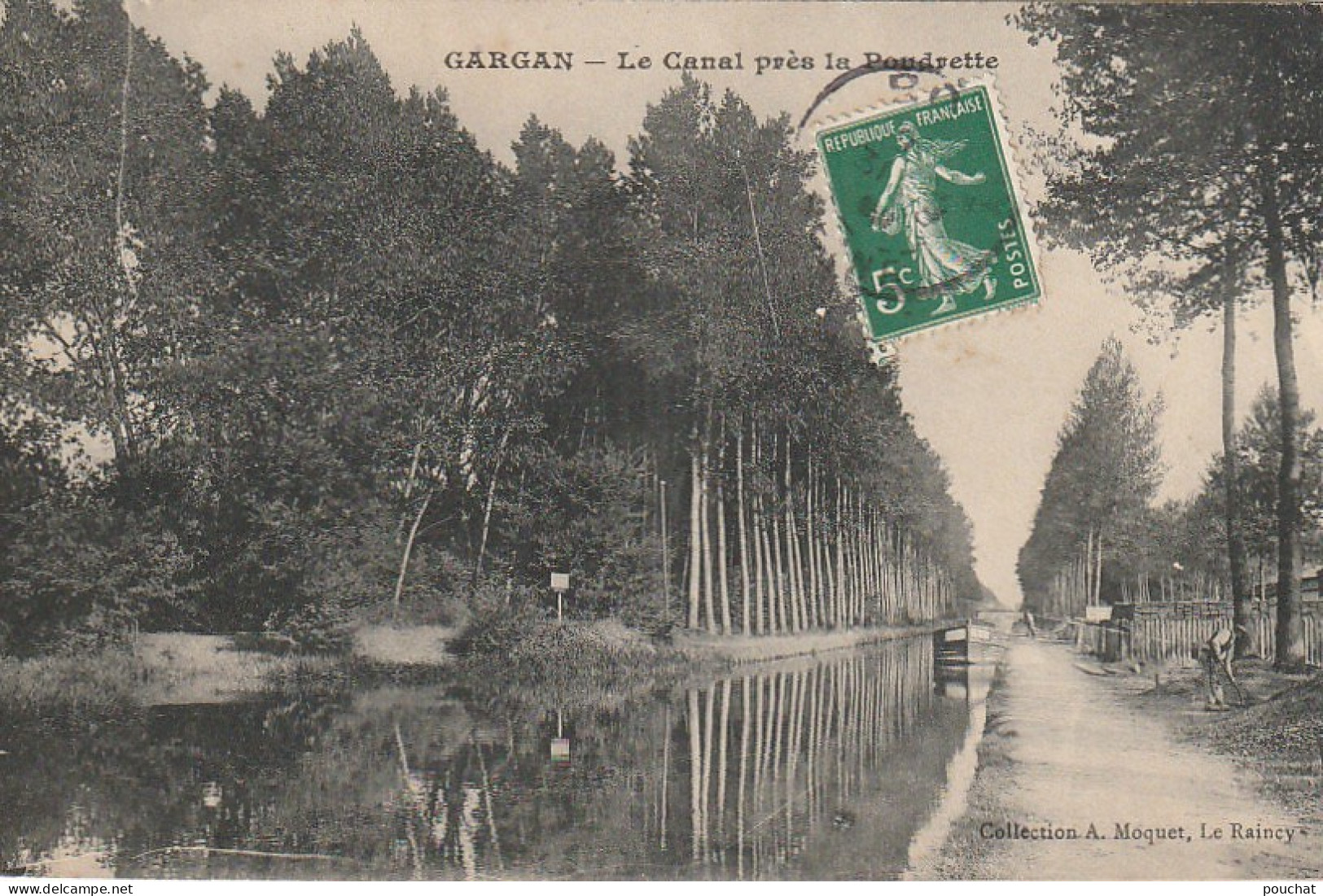 AA+ 121-(93) GARGAN - LE CANAL PRES  LA POUDRETTE - ANIMATION - Livry Gargan