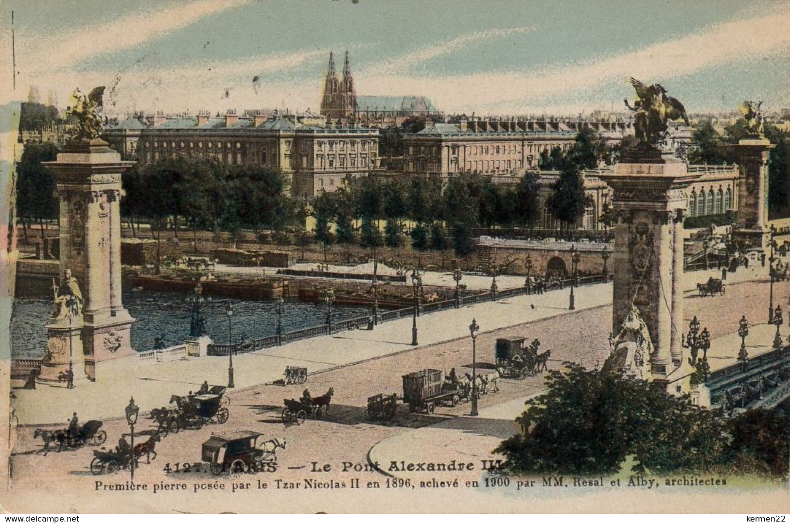 CPA 75 PARIS Le Pont Alexandre III - Puentes