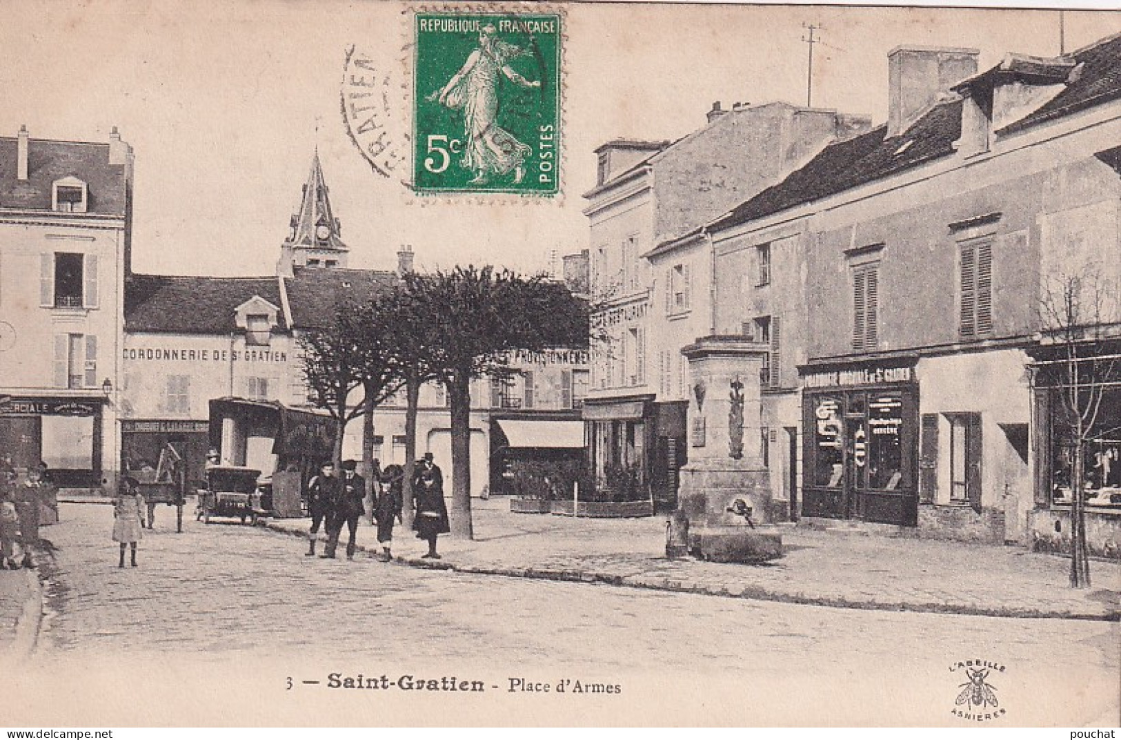 AA+ 123-(95) SAINT GRATIEN - PLACE D'ARMES - ANIMATION - COMMERCES - Saint Gratien