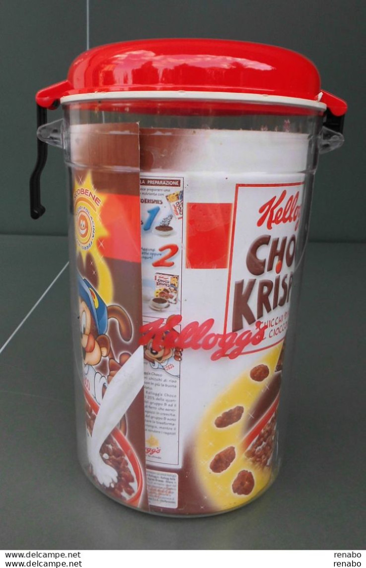 KELLOGG's Barattolo In Plastica , Contenitore .2002 . Kellogg's Scritto Sul Coperchio .Qualche Piccolo Graffio - Sonstige & Ohne Zuordnung