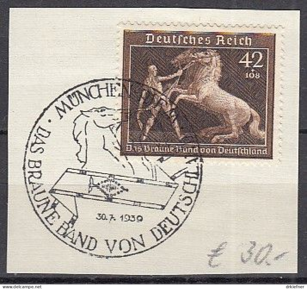 DR 699, Gestempelt, Auf Briefstück, Das Braune Band, 1939 - Used Stamps