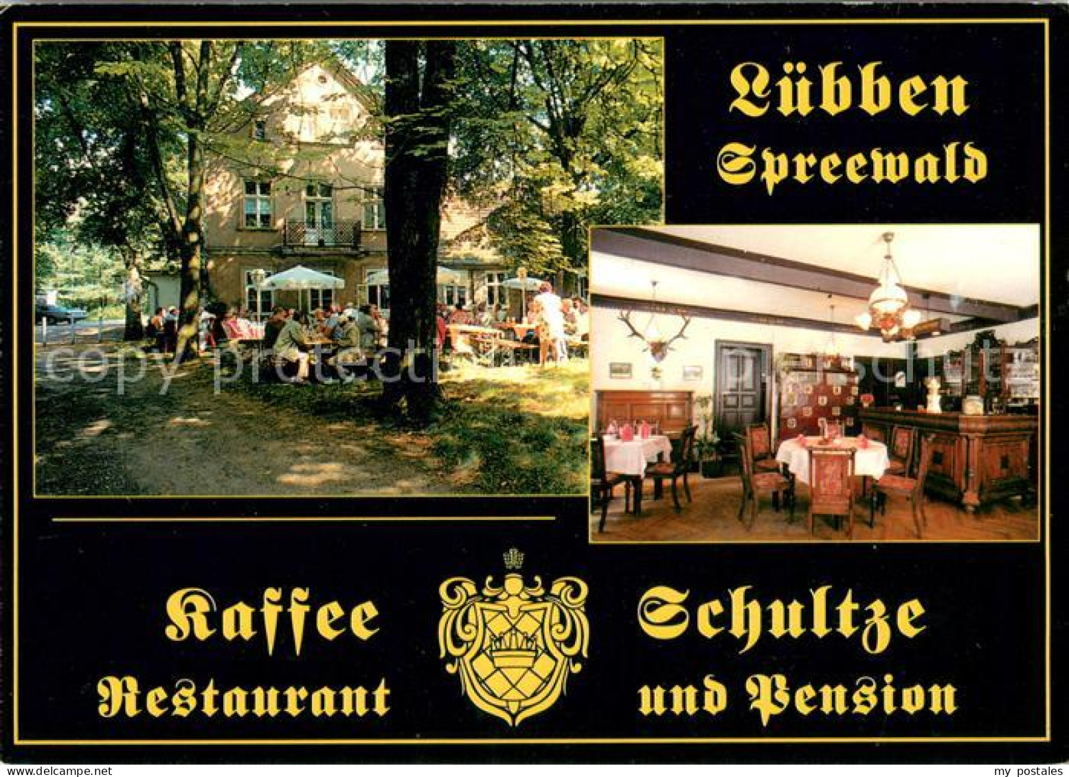73648041 Luebben Spreewald Kaffee Restaurant Schultze Pension Gartenterrasse Gas - Lübben (Spreewald)