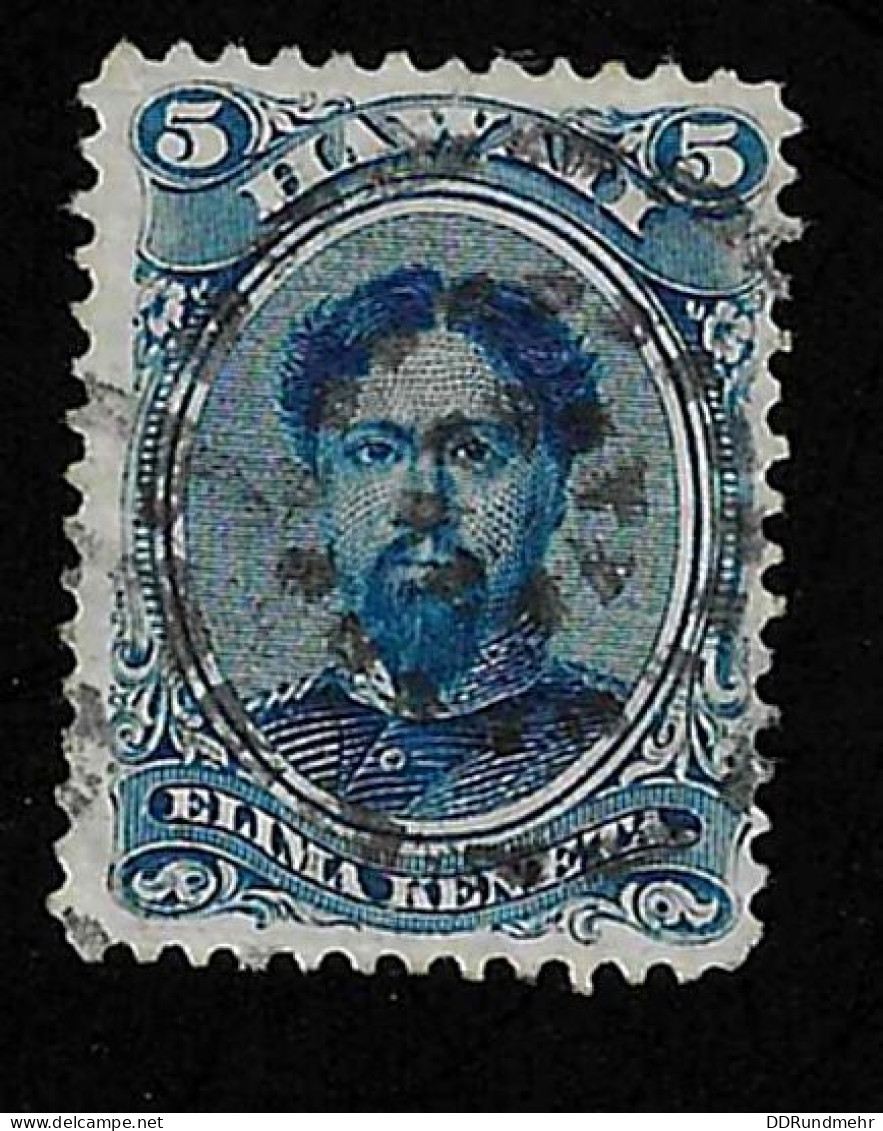 1882   Kamehameha Michel US-HA 29a Stamp Number US-HA 39 Yvert Et Tellier US-HA 31 Used - Hawaii