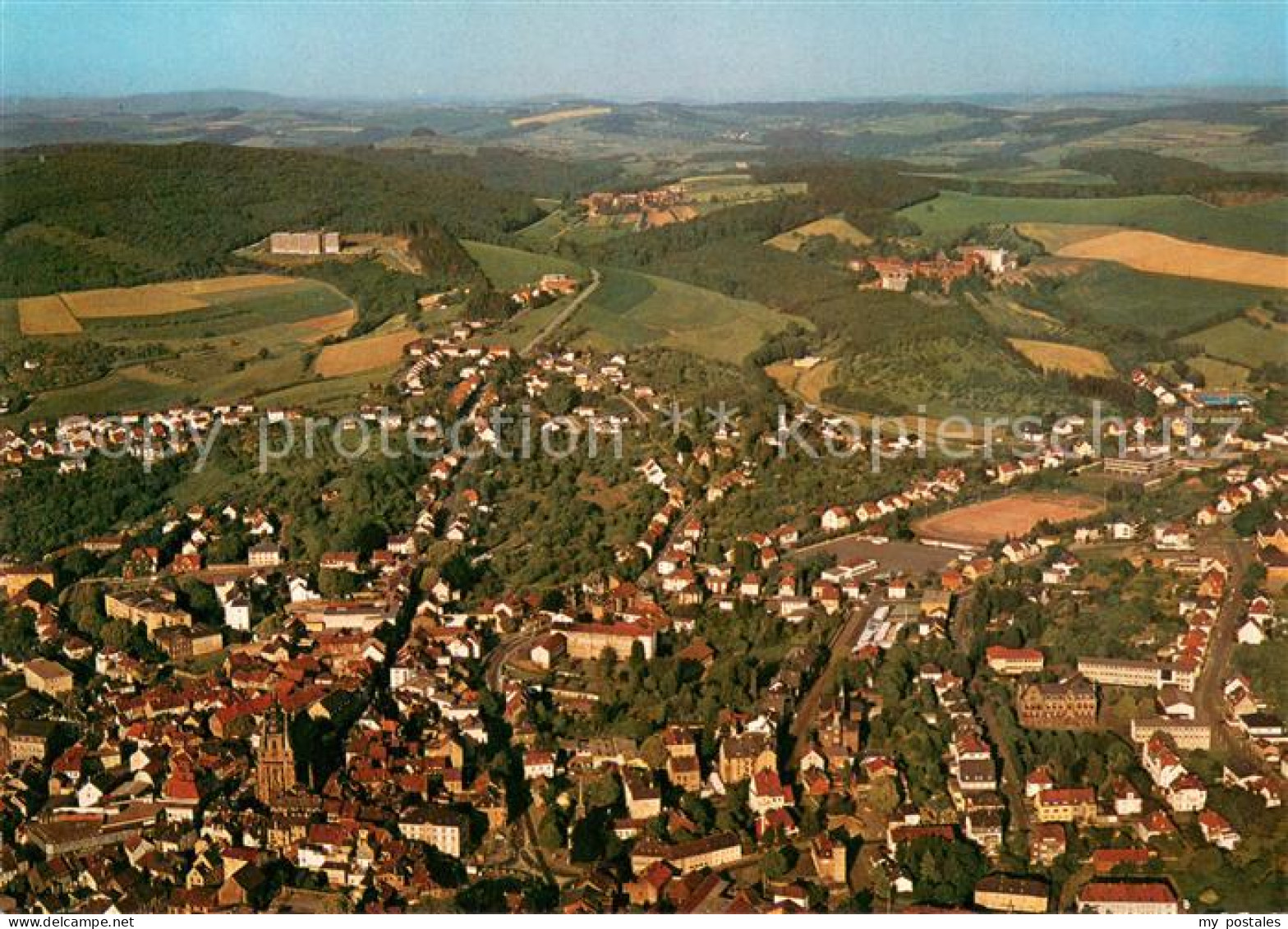 73648035 St Wendel Fliegeraufnahme Mit Bosenberg Kurklinik Und Missionshaus St W - Other & Unclassified