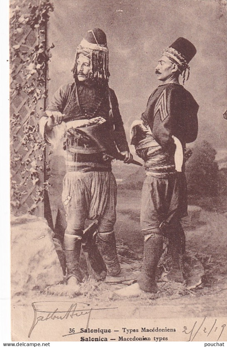 AA+ 128- SALONIQUE , GRECE - TYPES MACEDONIENS - Greece