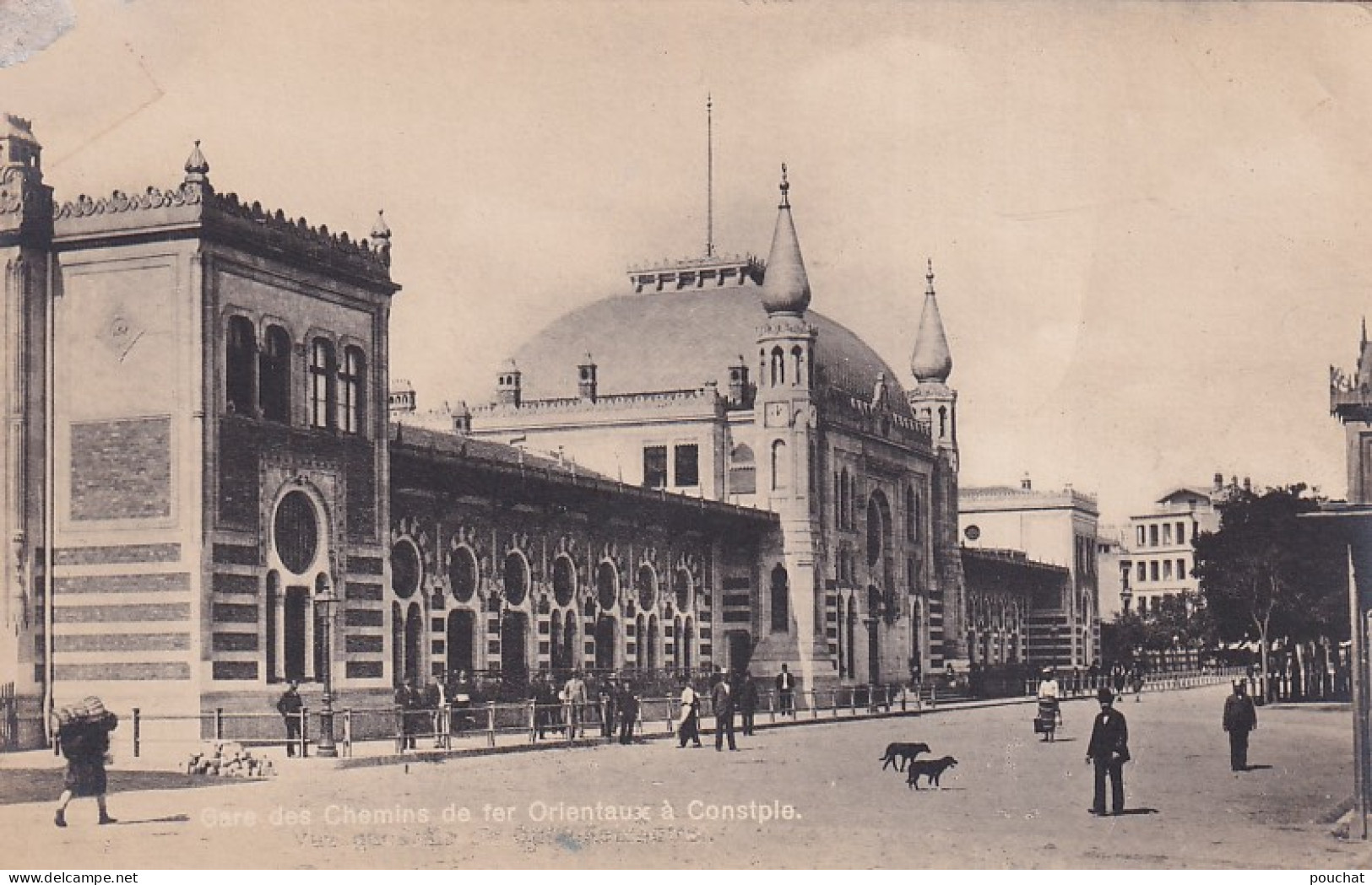 AA+ 128- CONSTANTINOPLE , TURQUIE - GARE DES CHEMINS DE FER ORIENTAUX - ANIMATION - Turkije