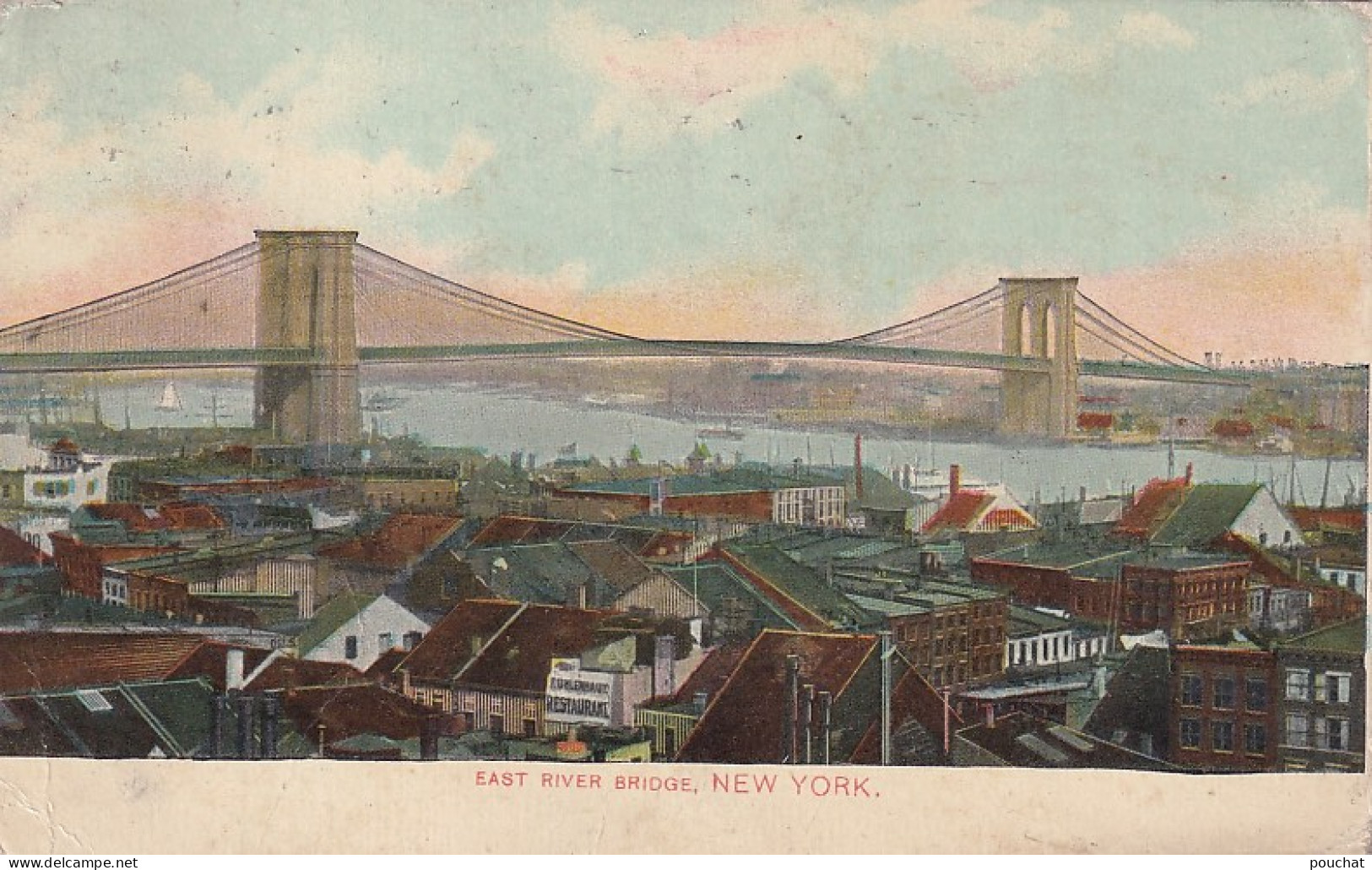 AA+ 130- EAST RIVER BRIDGE , NEW YORK - GENERAL VIEW - Ponts & Tunnels