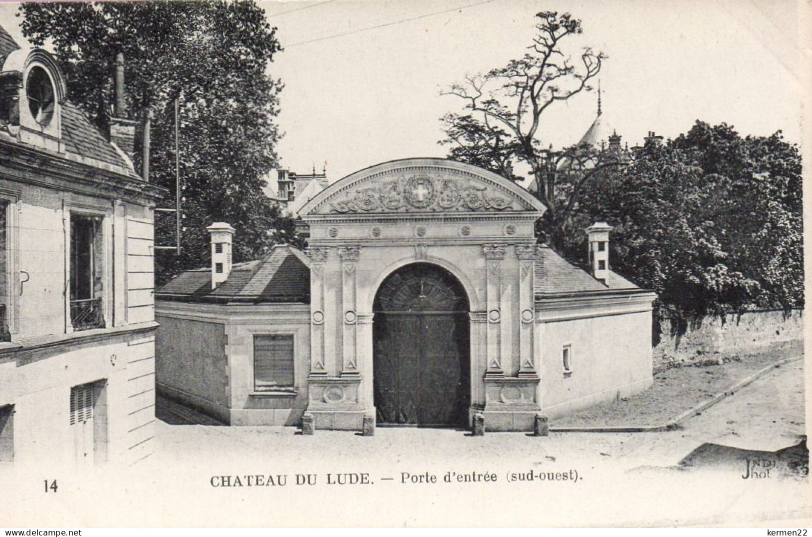 CPA 72 CHATEAU DU LUDE PORTE D'ENTREE SUD OUEST - Autres & Non Classés