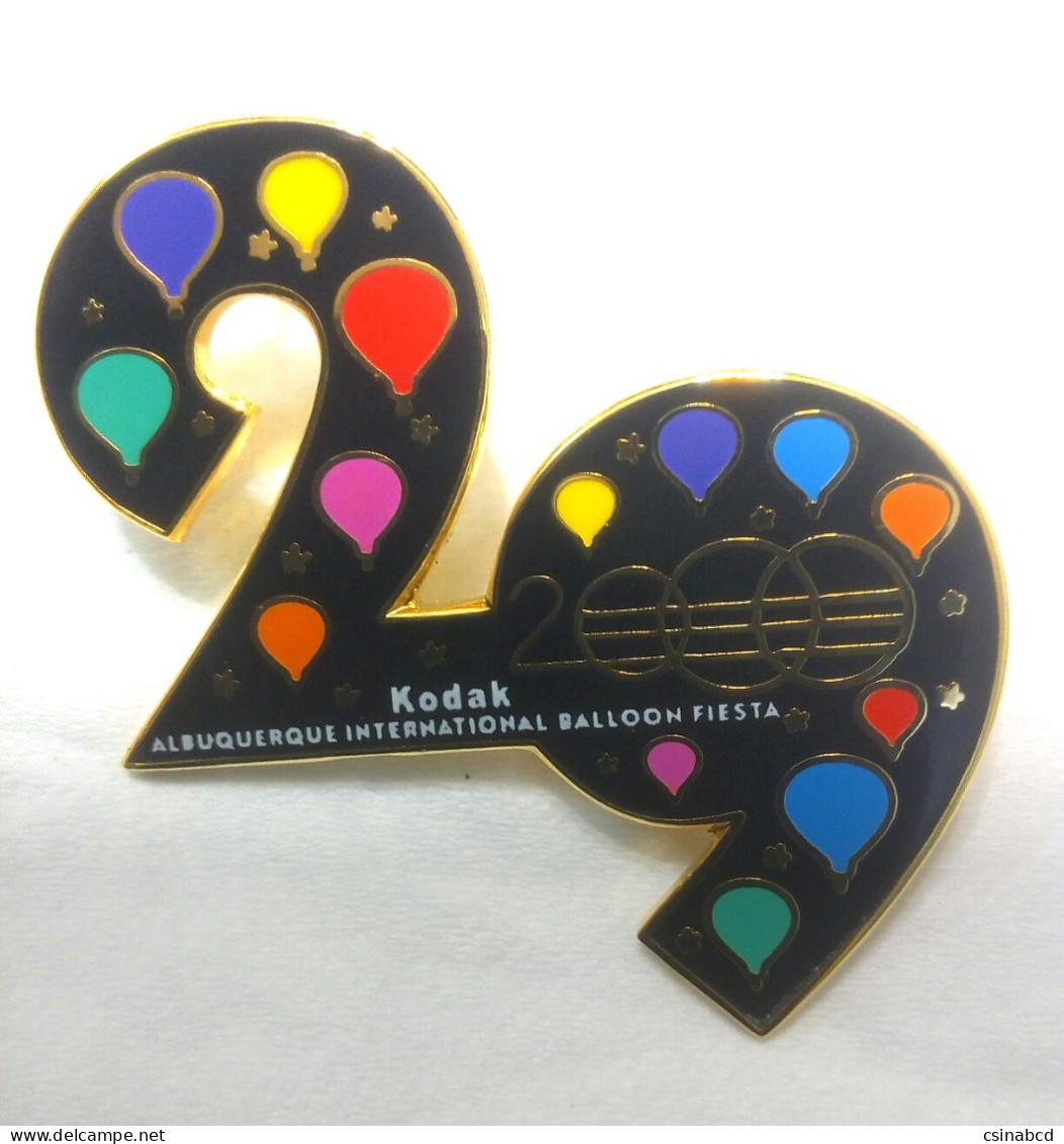 2000 Kodak Albuquerque 29th ANNIVERSARY International Balloon Fiesta AIBF Hot Air Ballon Pin Badge - Transportes