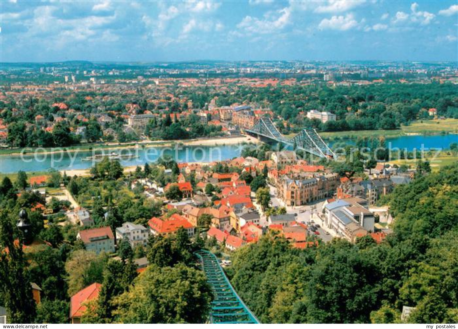 73647906 Loschwitz Dresden Blick Zur Loschwitzer Bruecke Blaues Wunder  Loschwit - Dresden