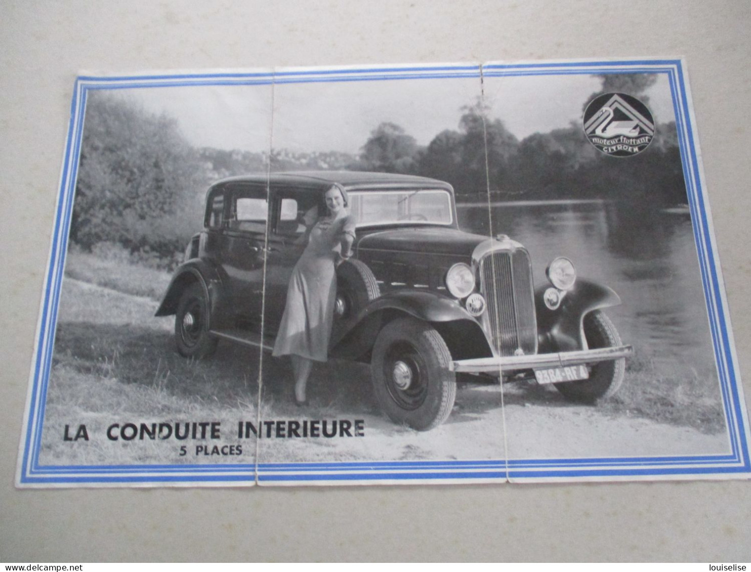 PUBLICITE VOITURES CITROEN  10  HP   1933 - Plakate