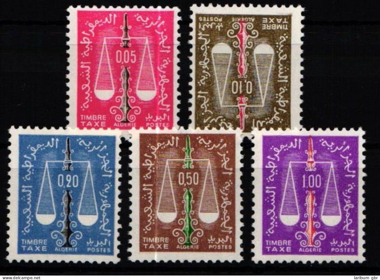 Algerien Portomarken 59-63 Postfrisch #KX237 - Argelia (1962-...)