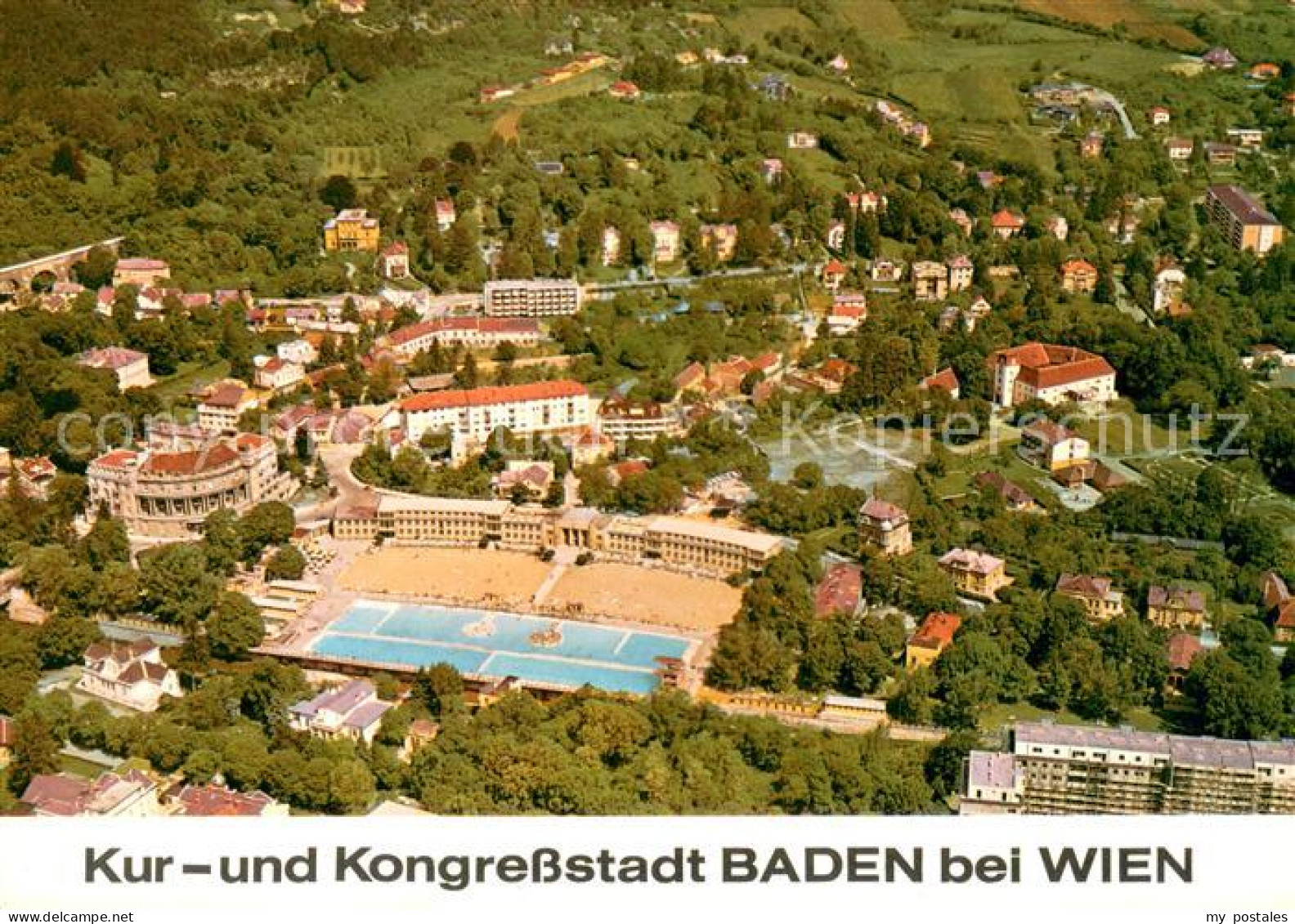 73647858 Baden Wien Kur Und Kongress Stadt Fliegeraufnahme Baden Wien - Sonstige & Ohne Zuordnung