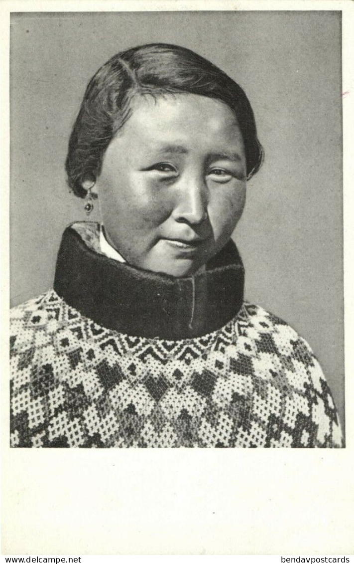 Denmark, GREENLAND GRØNLAND, Inuit Woman (1920s) Postcard - Groenlandia