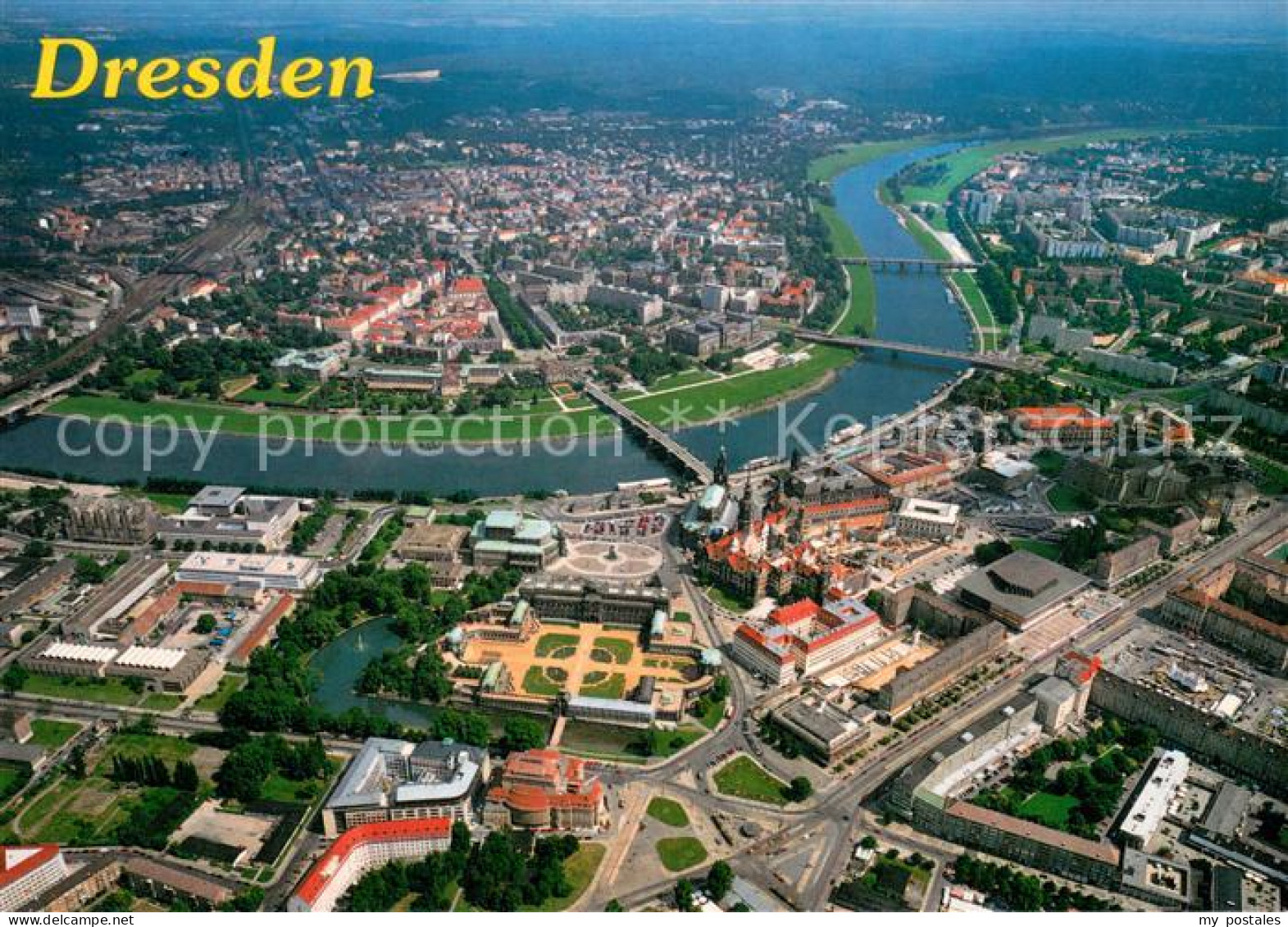 73647807 Dresden Elbe Fliegeraufnahme  - Dresden