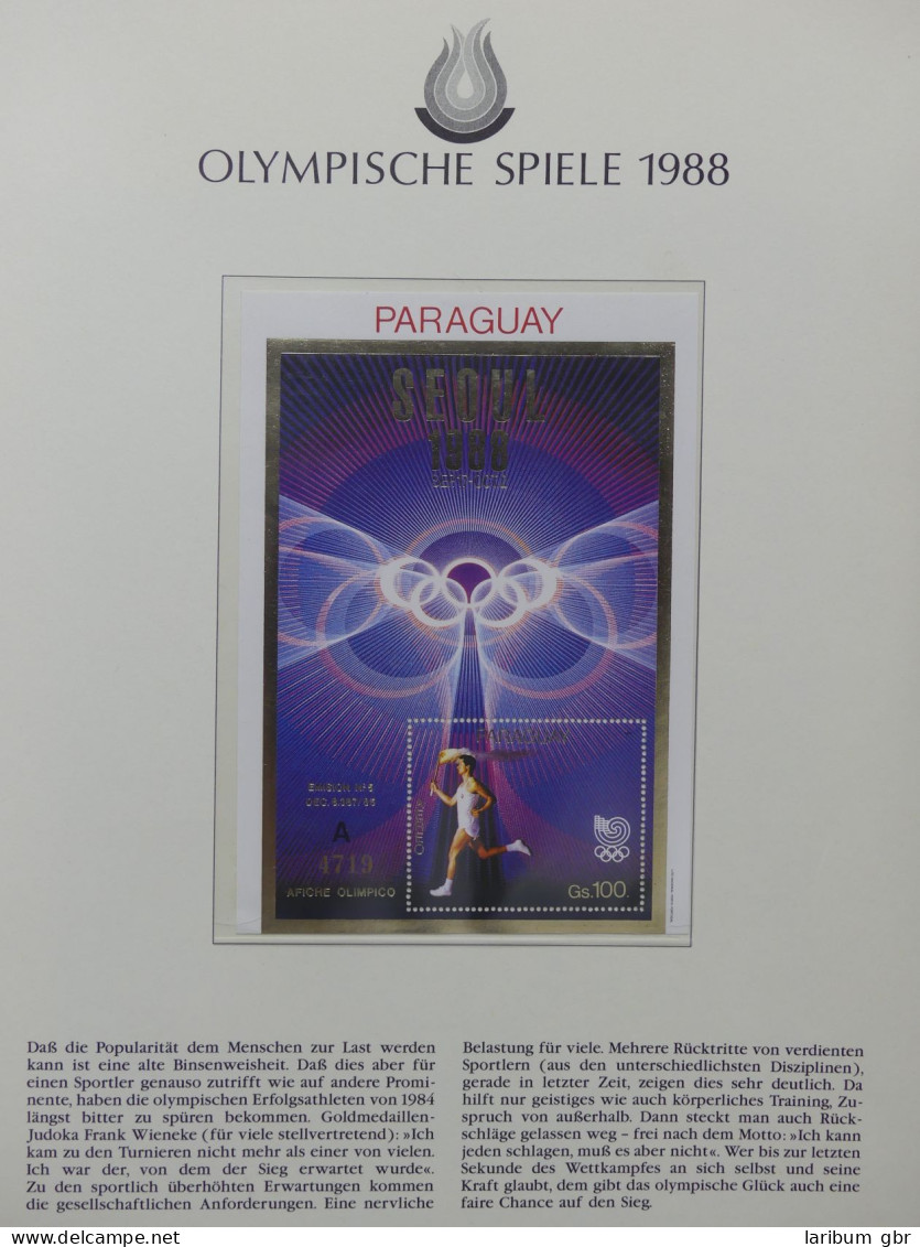 Motiv Olympia Spiele 1988 Auf Borek-Seiten #LY882 - Andere & Zonder Classificatie