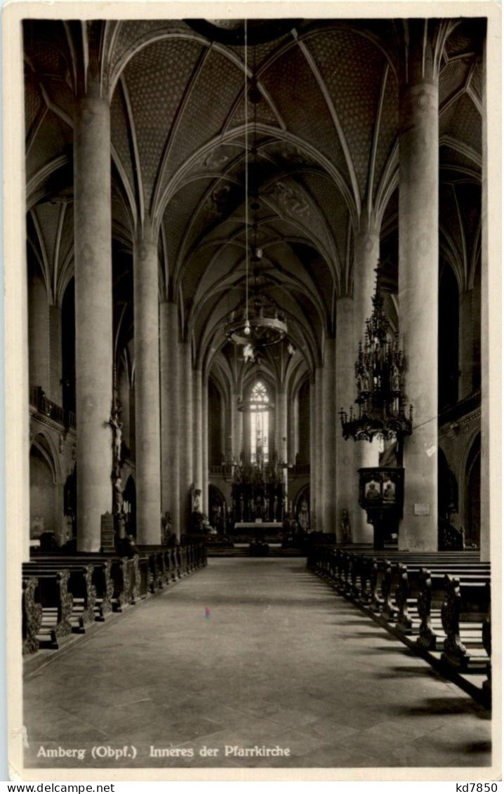 Amberg - Inneres Der Pfarrkirche - Amberg