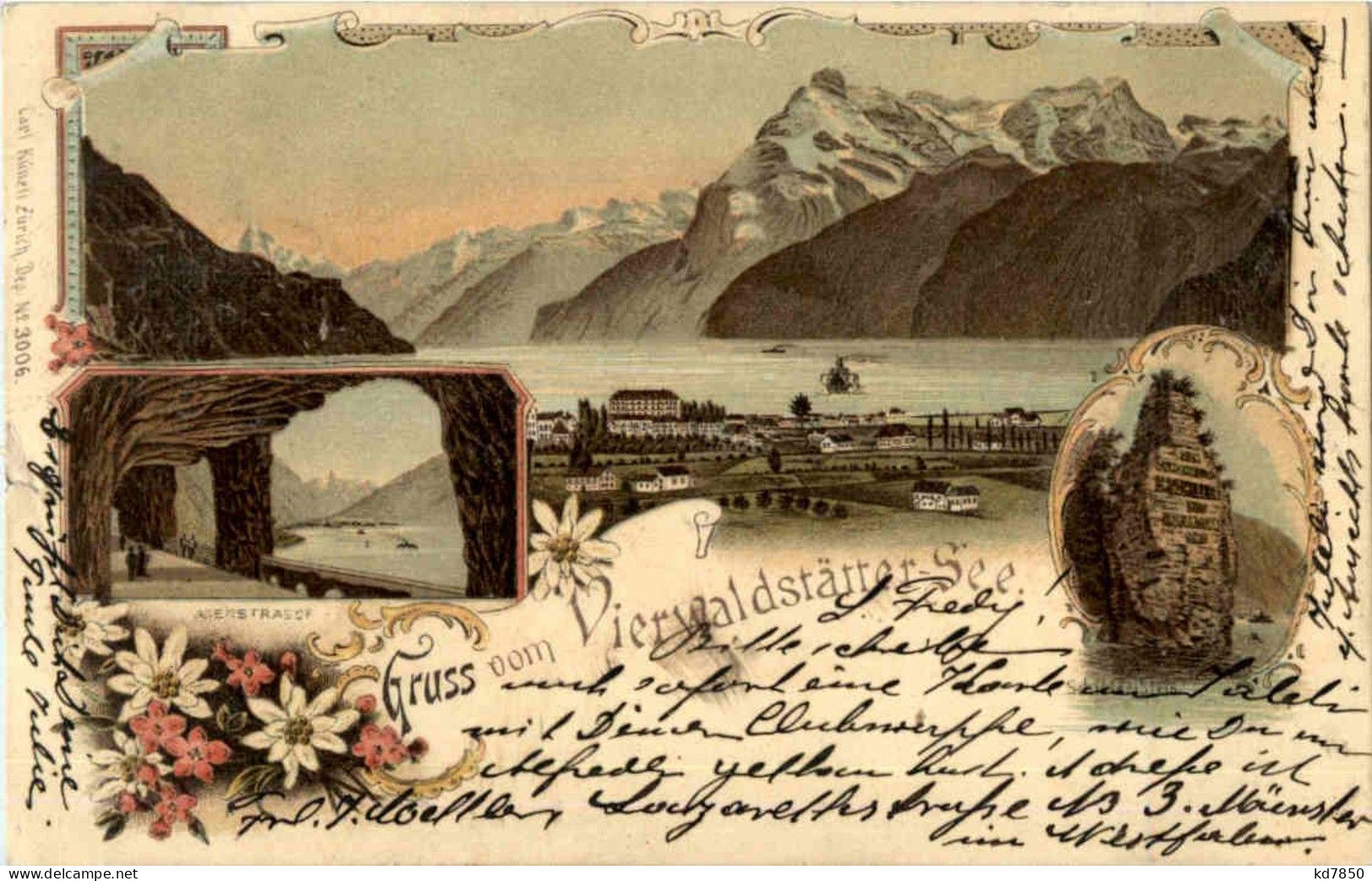 Gruss Vom Vierwaldstättersee - Litho - Sonstige & Ohne Zuordnung