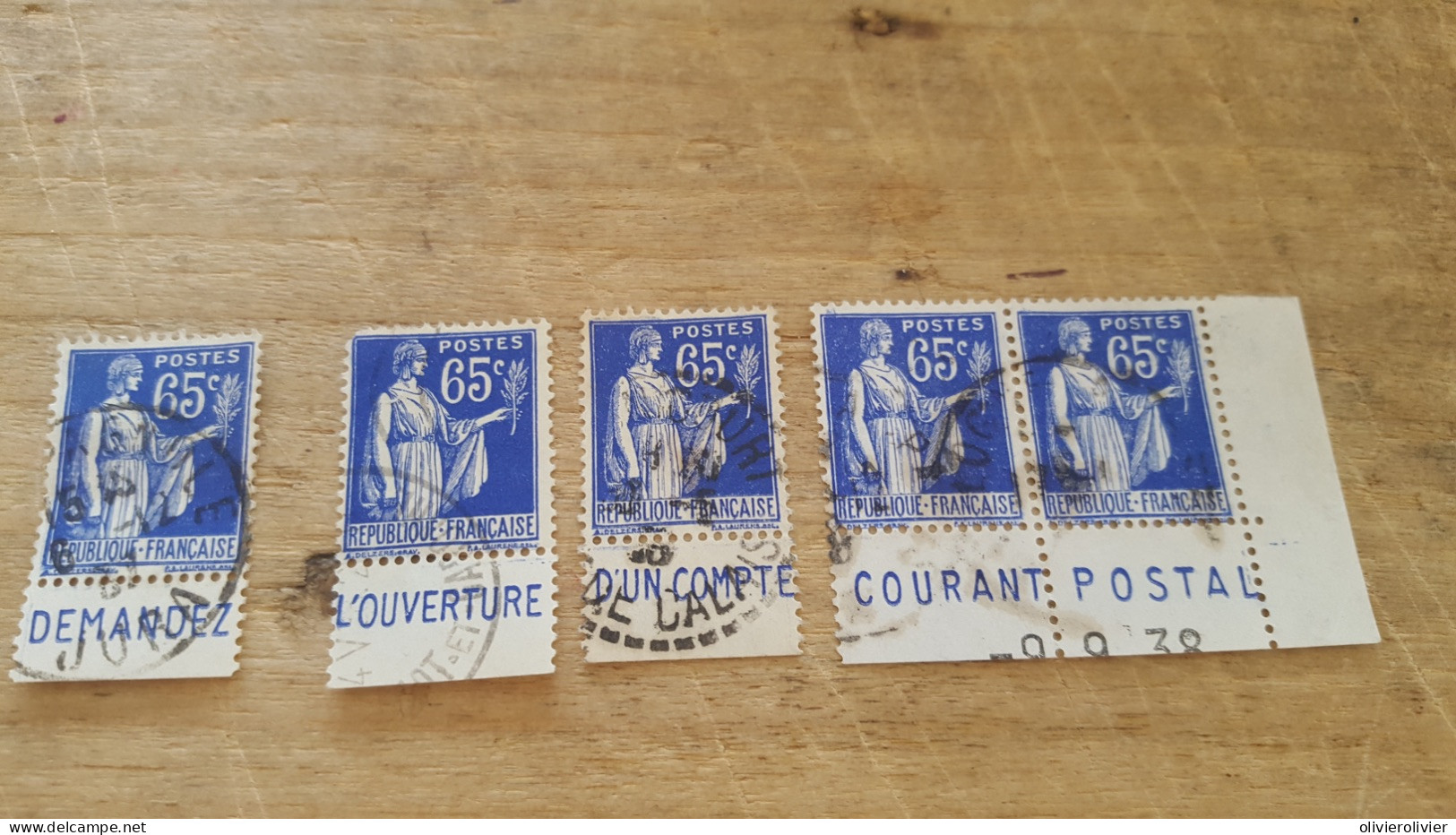 REF A2651  FRANCE OBLITERE ISSUE DE CARNET BANDE PUBLICITAIRE - Collections