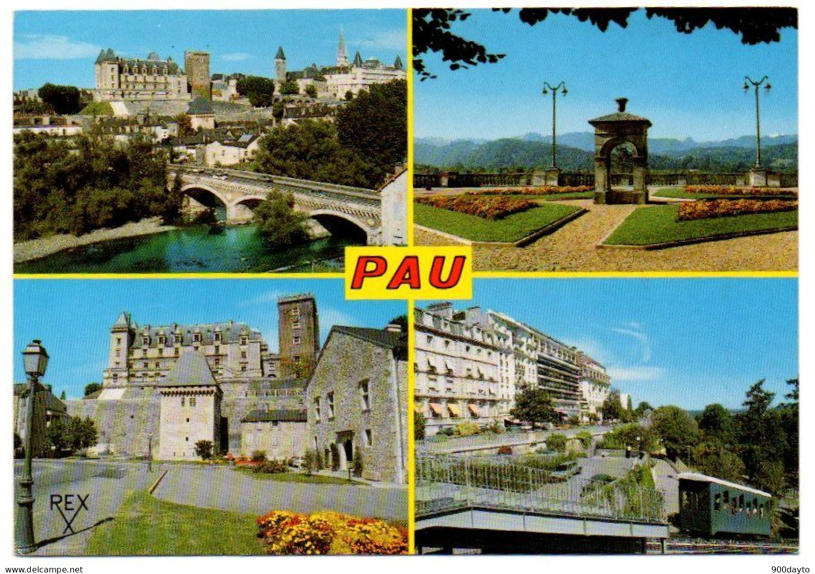 PAU. Multi Vues. (Le Gave Et Le Château Henti IV; La Chaine Des Pyrénées; Le Château Et La Tour De La Monnaie; ...) - Pau