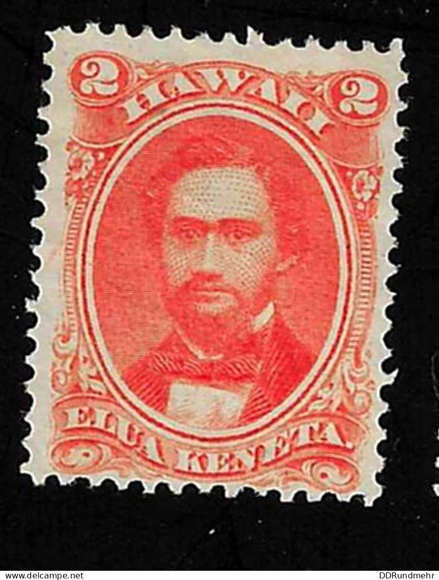 1887 Kamehameha  Michel US-HA 12II Stamp Number US-HA 31a (x) MNG O.G. - Hawaii