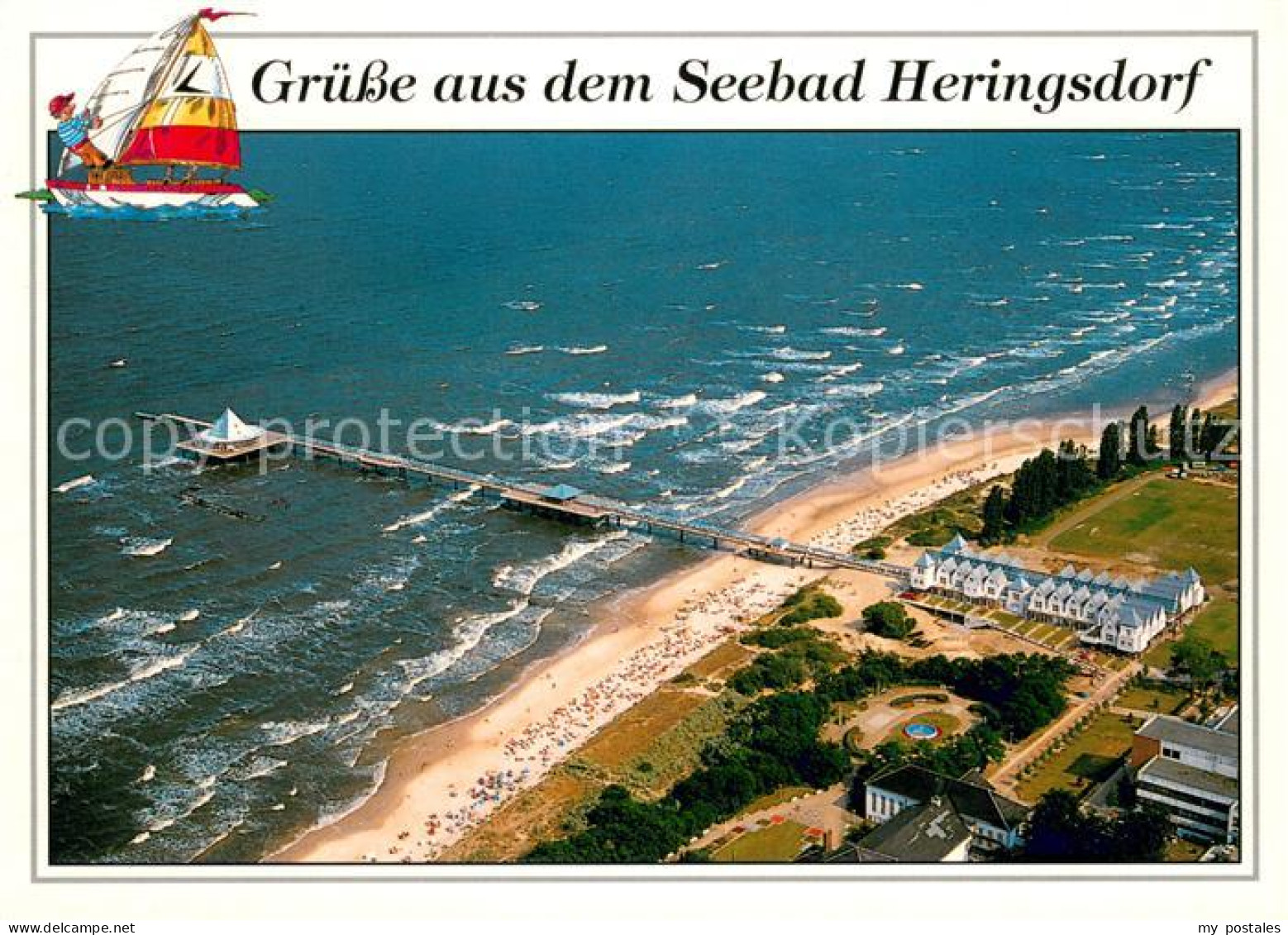 73647711 Heringsdorf Ostseebad Usedom Fliegeraufnahme Mit Seebruecke Heringsdorf - Autres & Non Classés