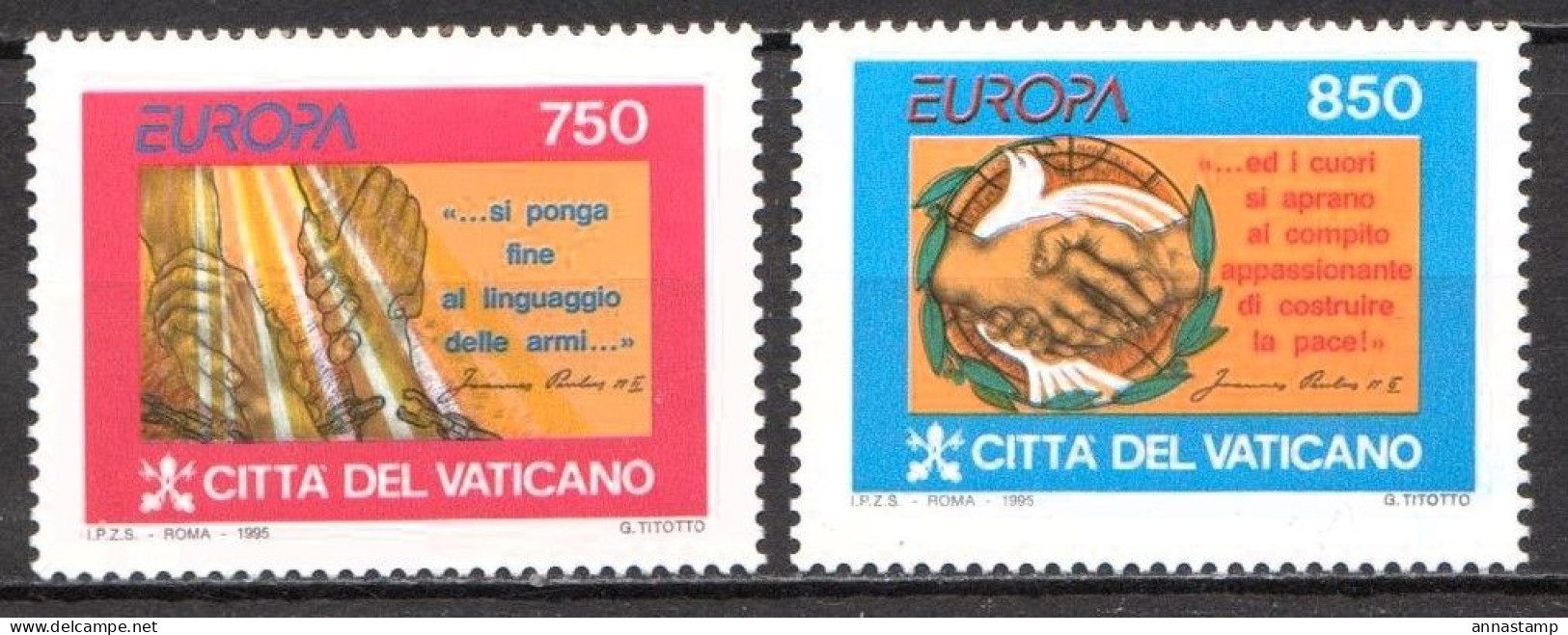 Vatican MNH Set - 1995